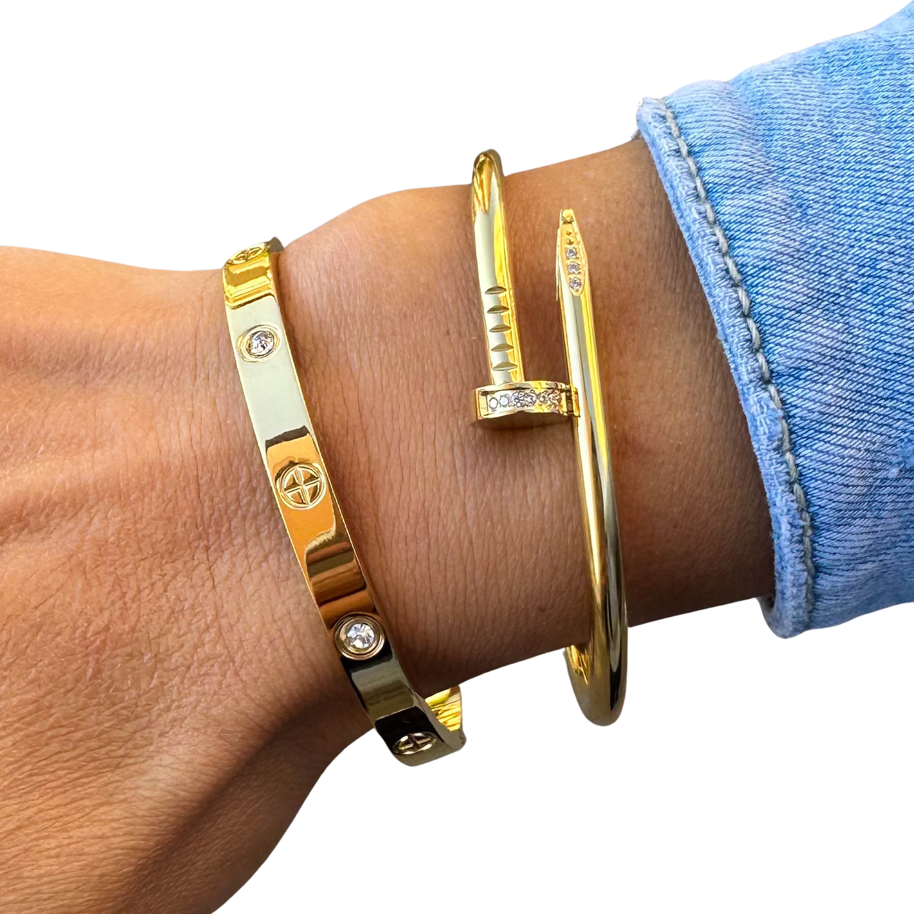 Bratara fixa tip Bangle Gold