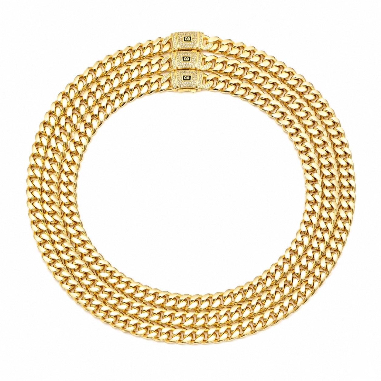 Set Cuban Monaco 8MM placat cu Aur