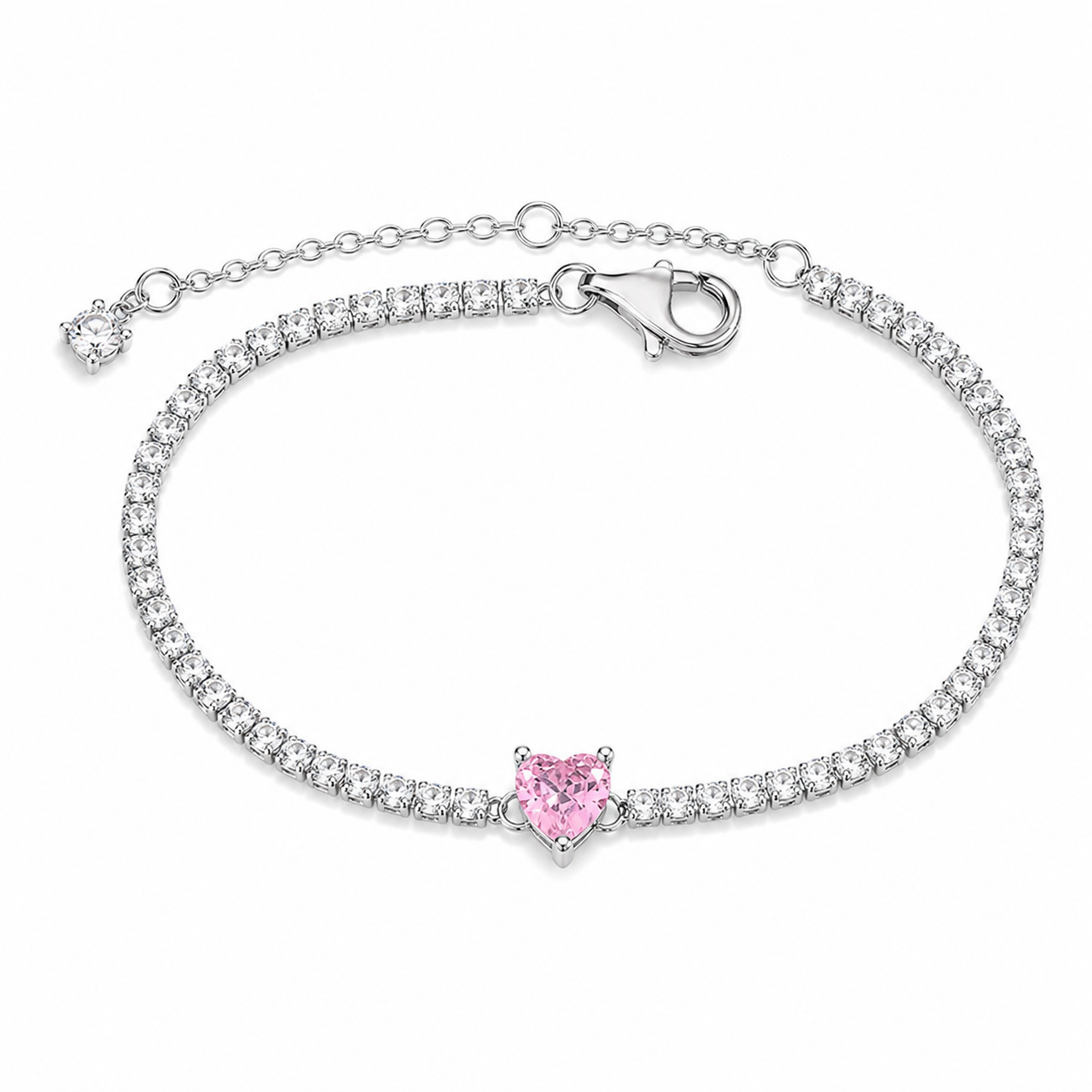 Set Pink Love placat cu Argint
