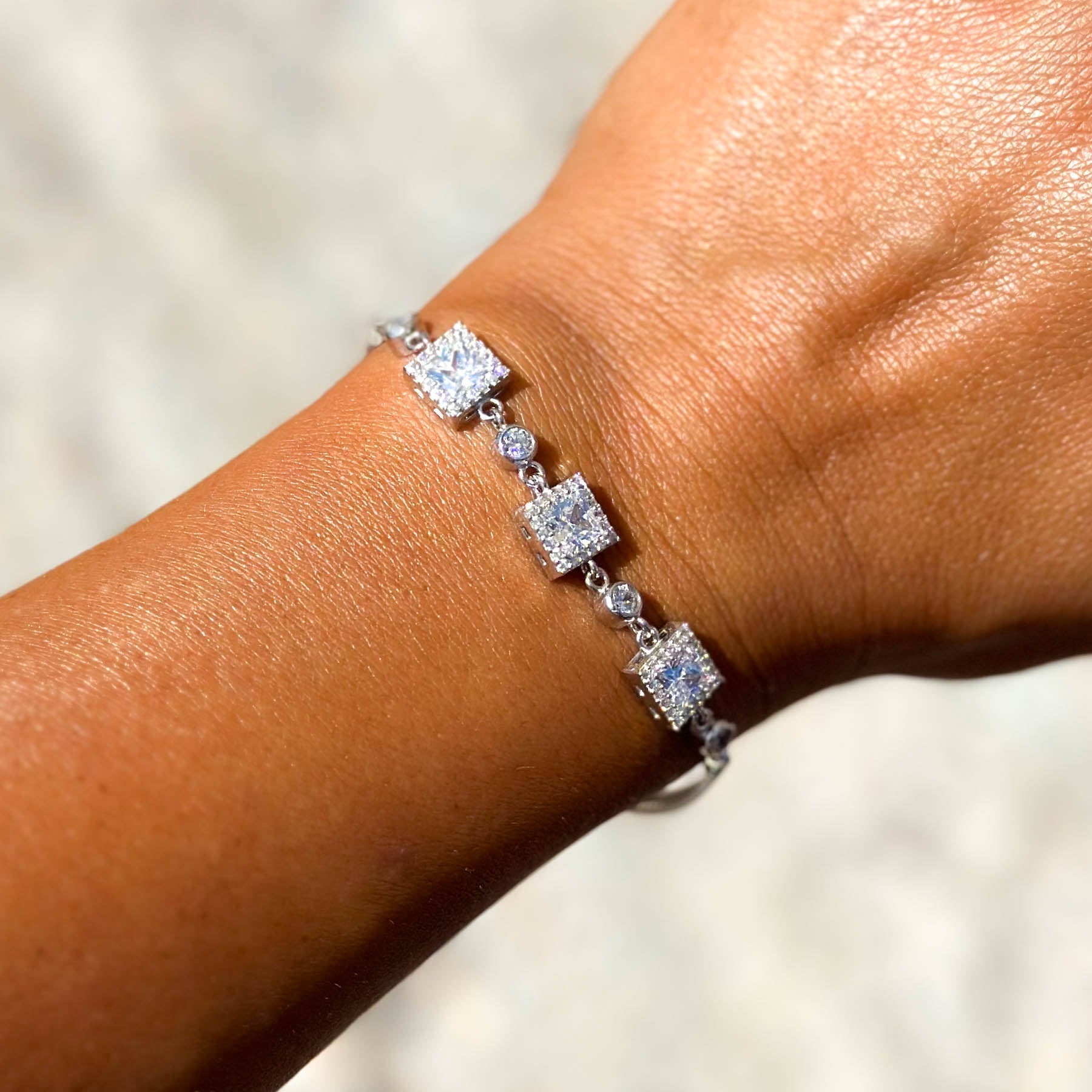 Bratara 3 Square din Argint