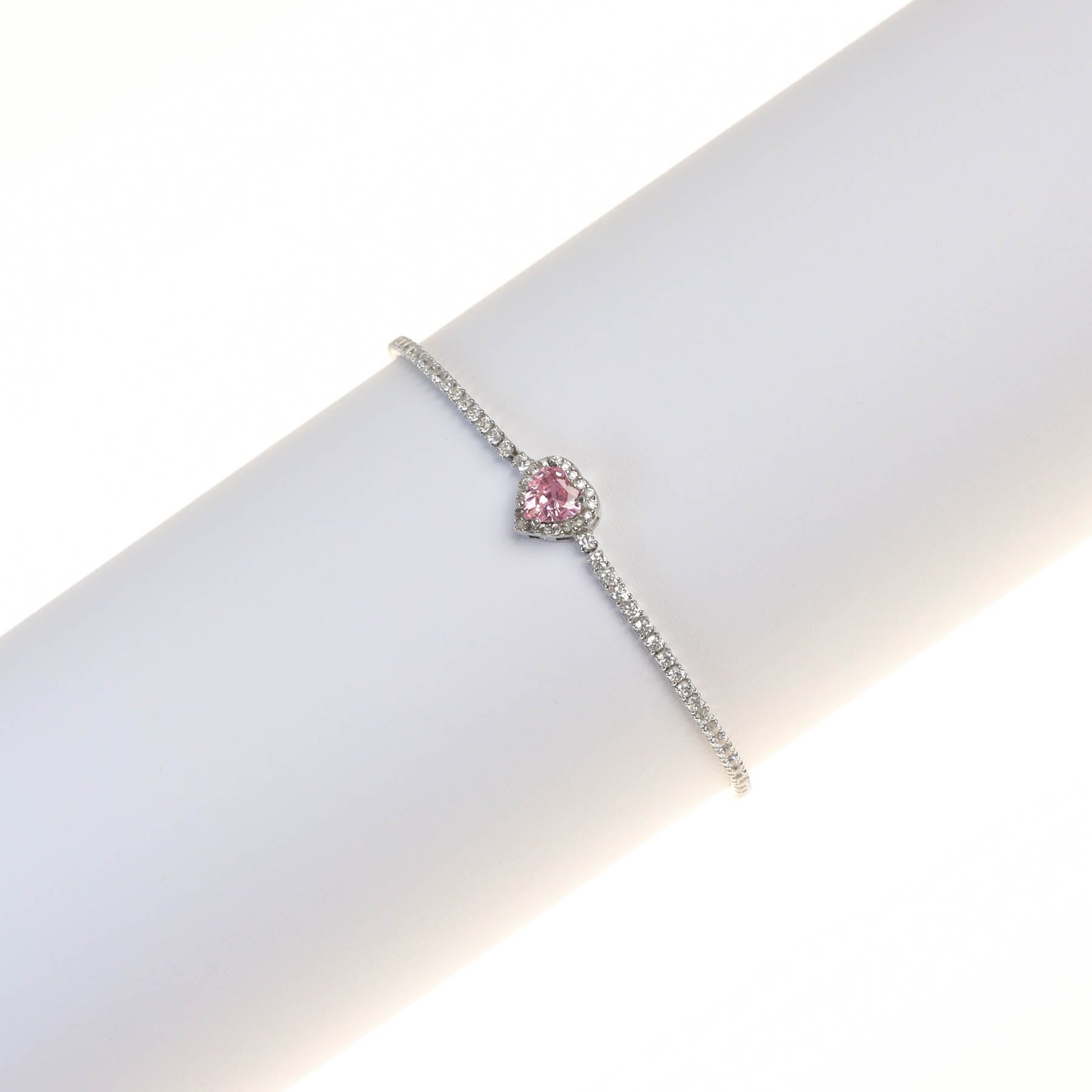 Bratara Tennis Heart din Argint