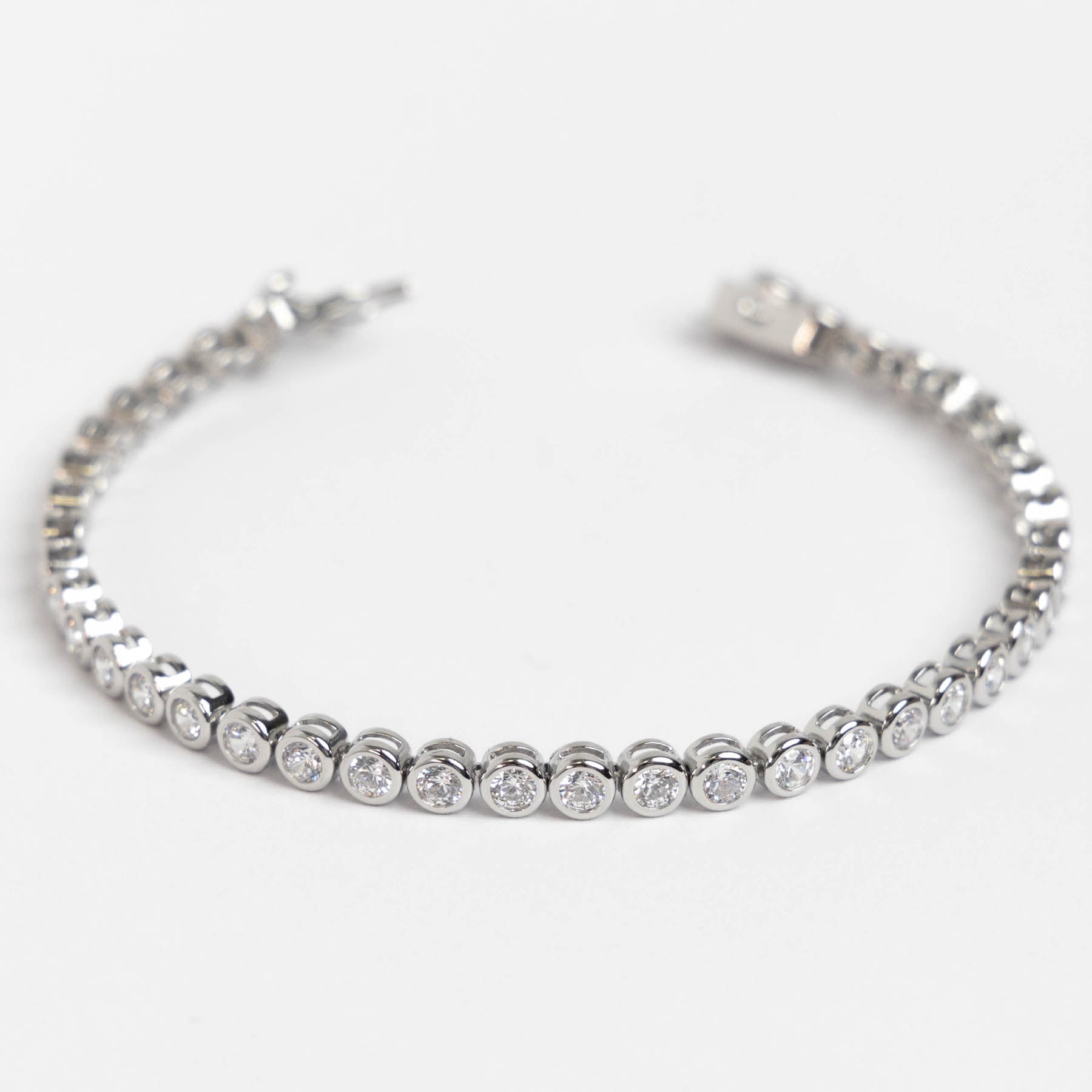 Bratara Round Tennis din Argint