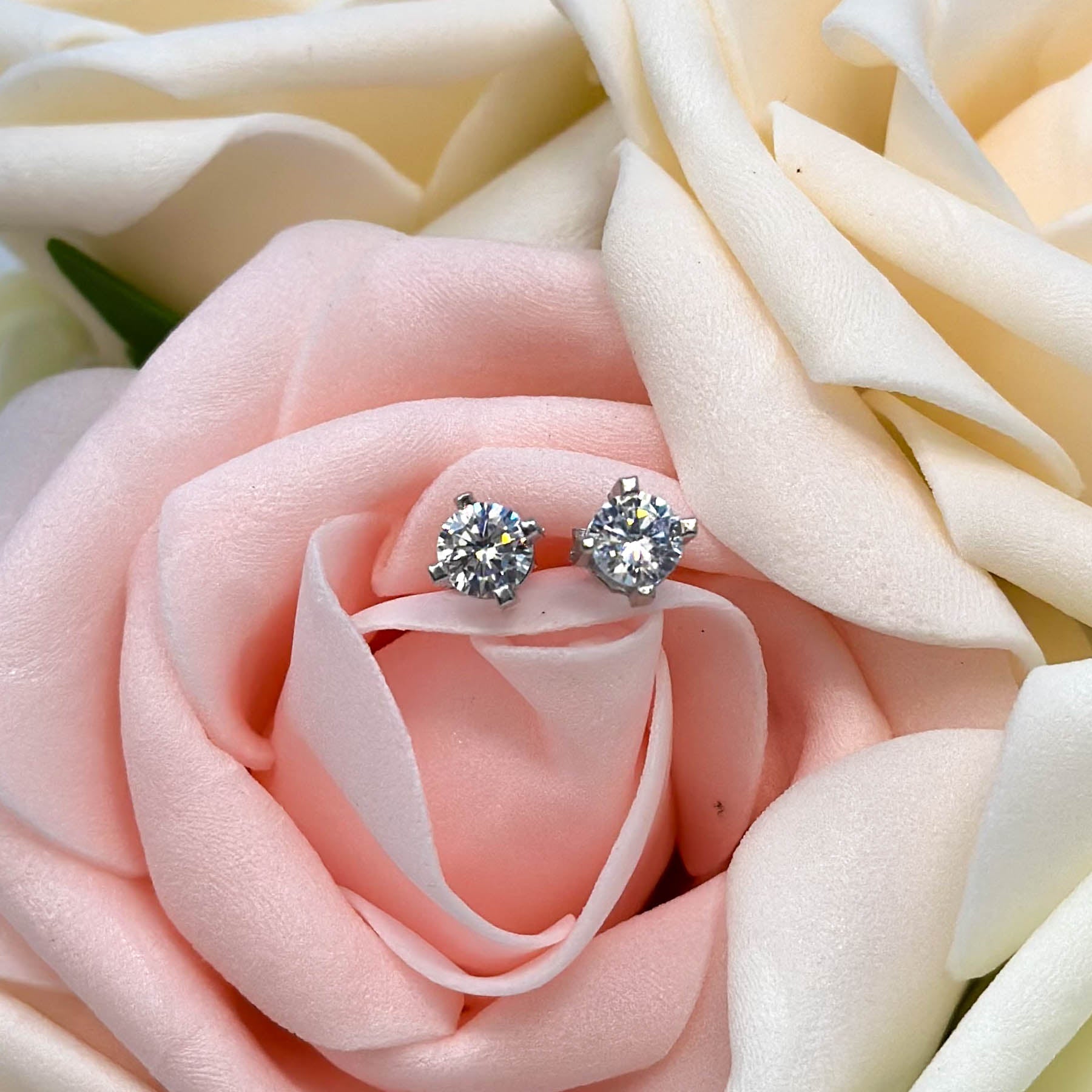 Cercei Square Tennis din Argint