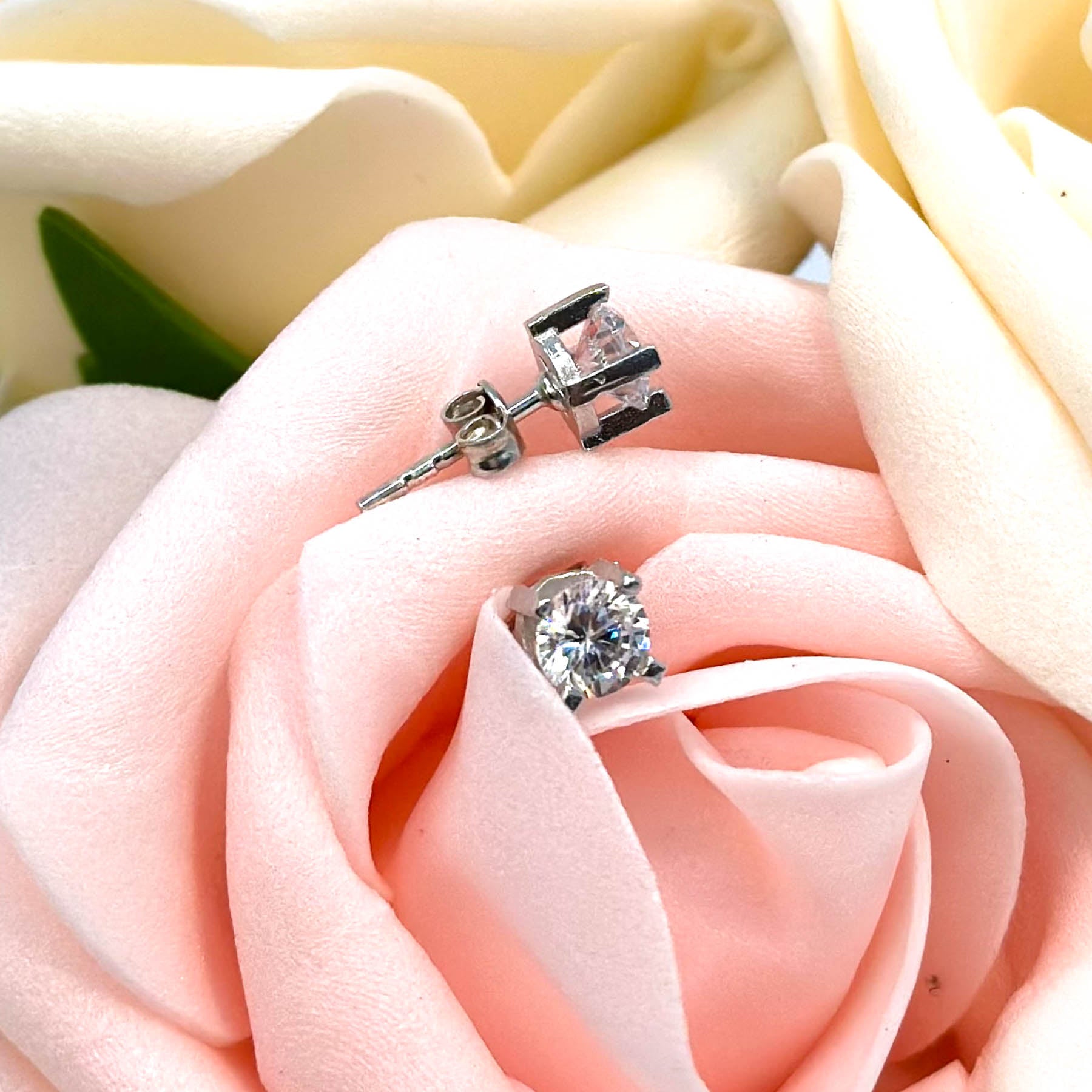 Cercei Square Tennis din Argint