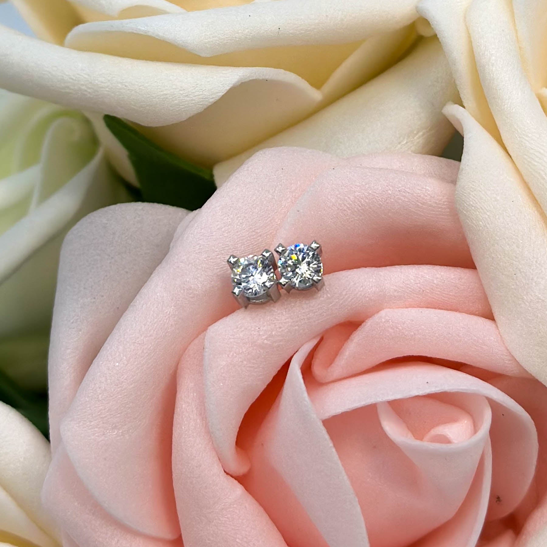 Cercei Square Tennis din Argint