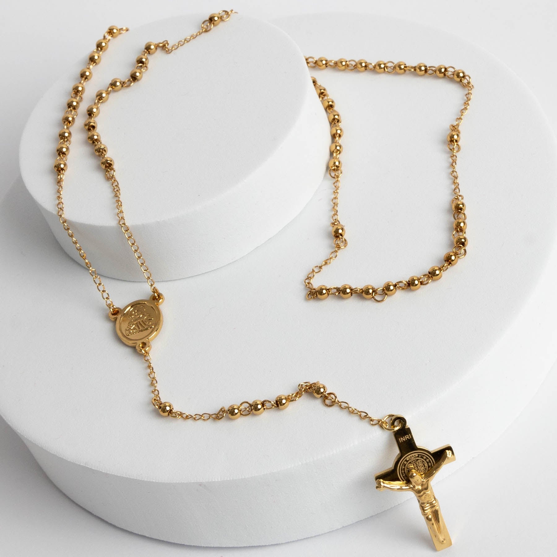 Colier Barbatesc Rozariu Gold