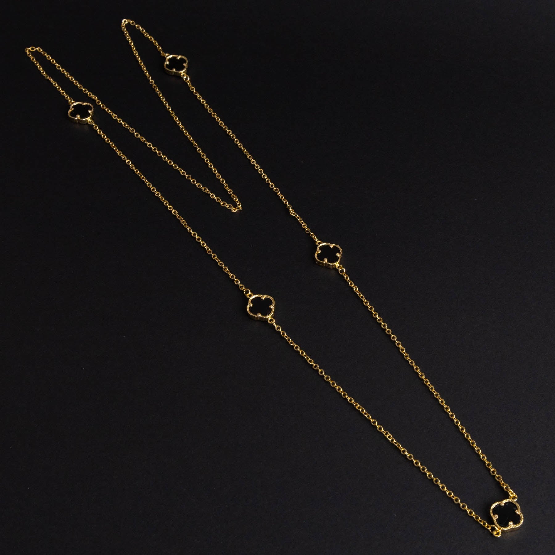 Colier Clover 90cm Gold