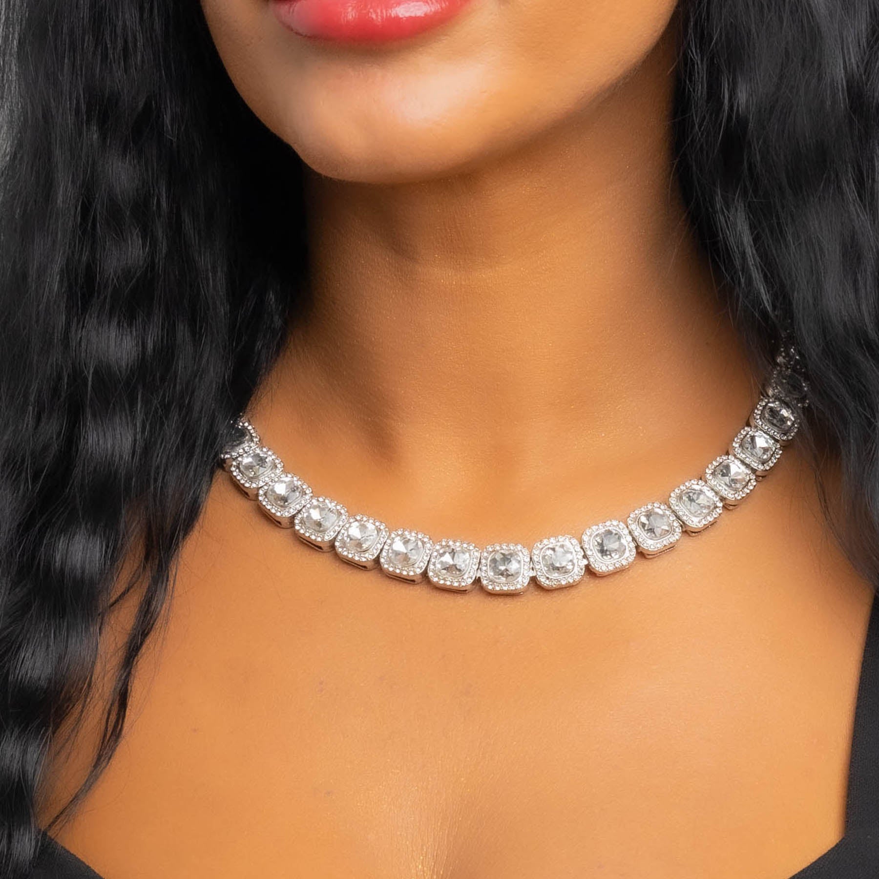 💎 Colier Big Diamond – Bijuterie Statement