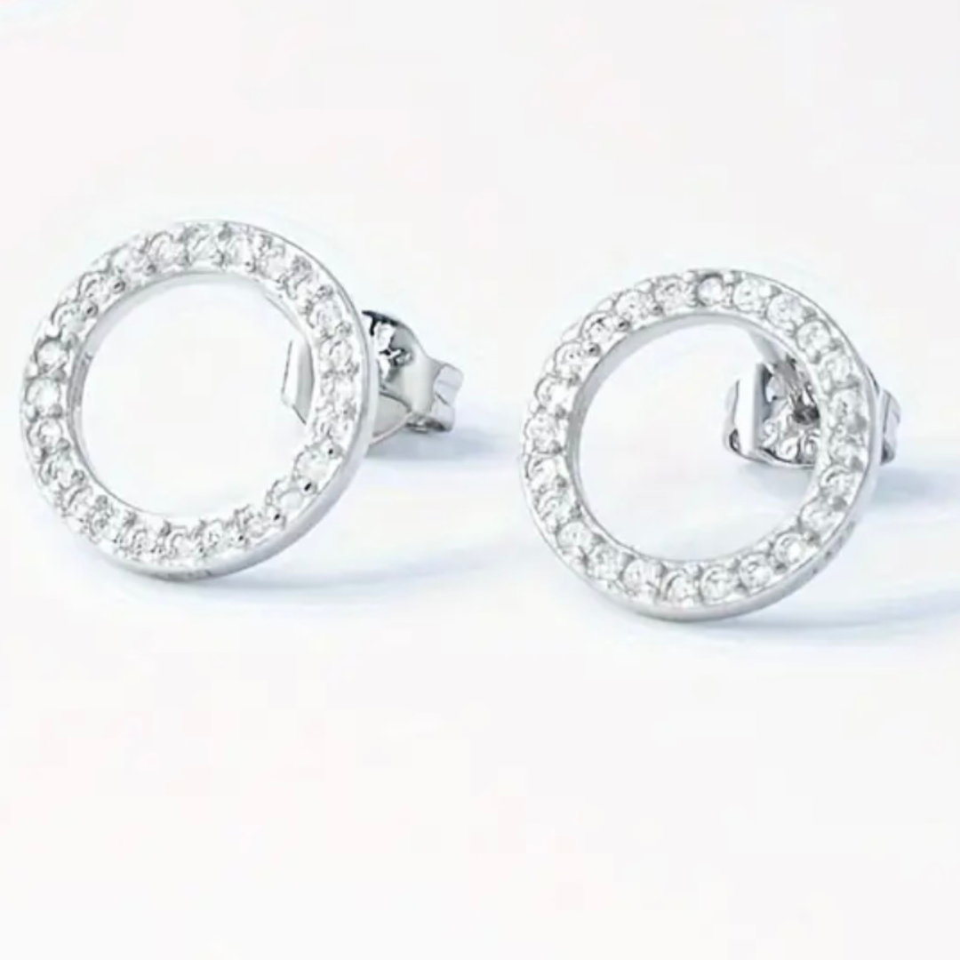 Cercei Tennis Circle din Argint
