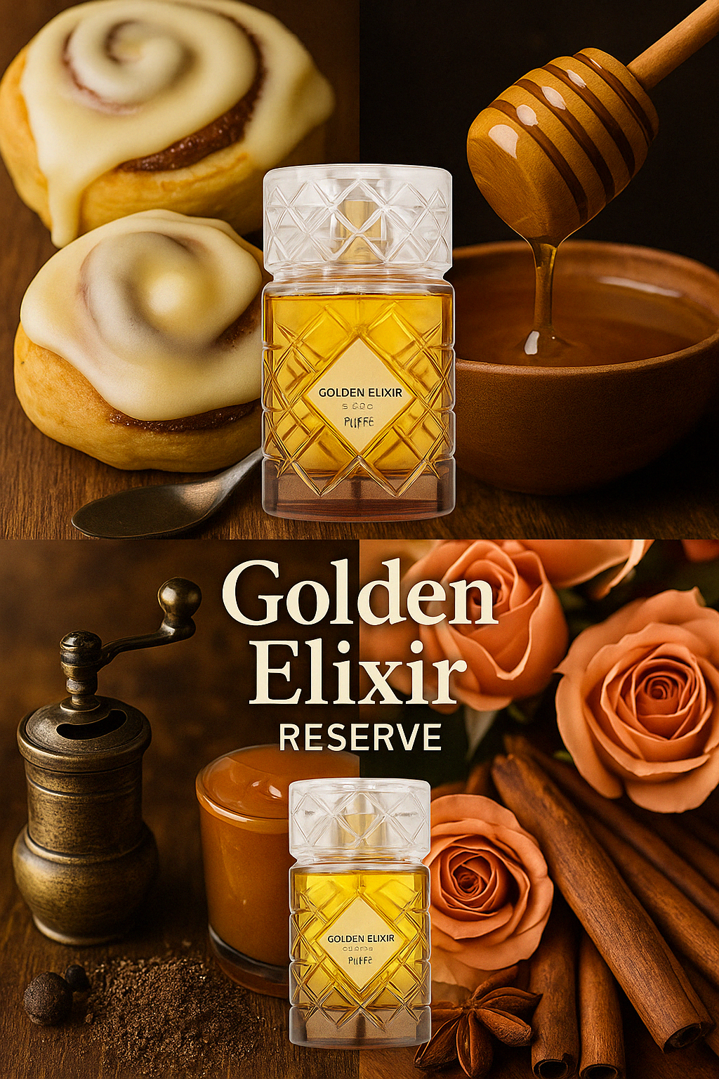 🟡 Extrait de Parfum Golden Elixir Reserve – Riiffs – Unisex – 100ml