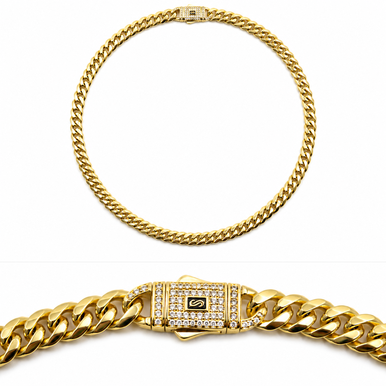 Colier Monaco placat cu Aur de 14K