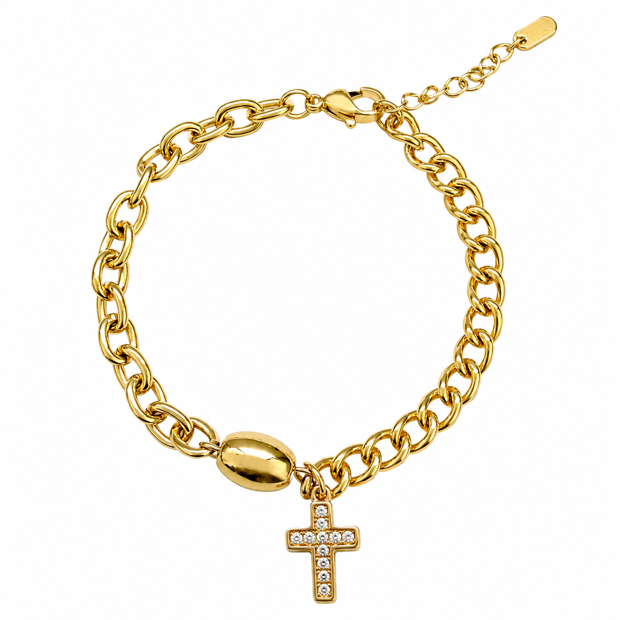 Brățara Cross – Placată cu Aur 18K