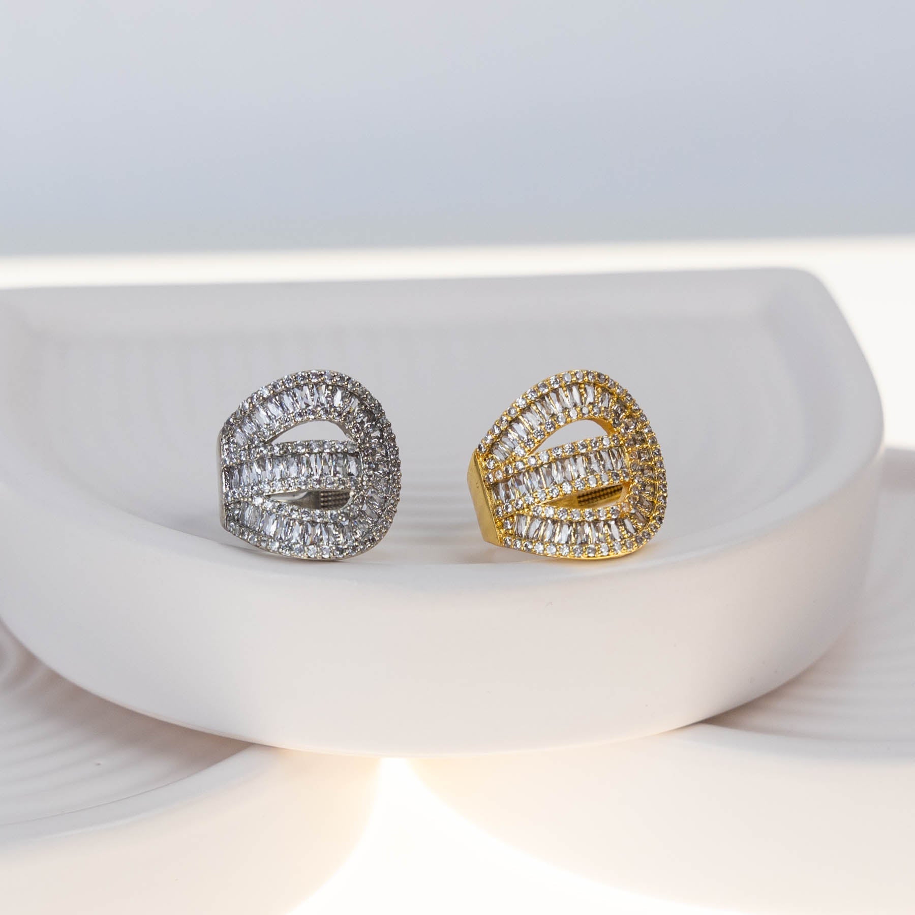 Inel Double Shine Reglabil