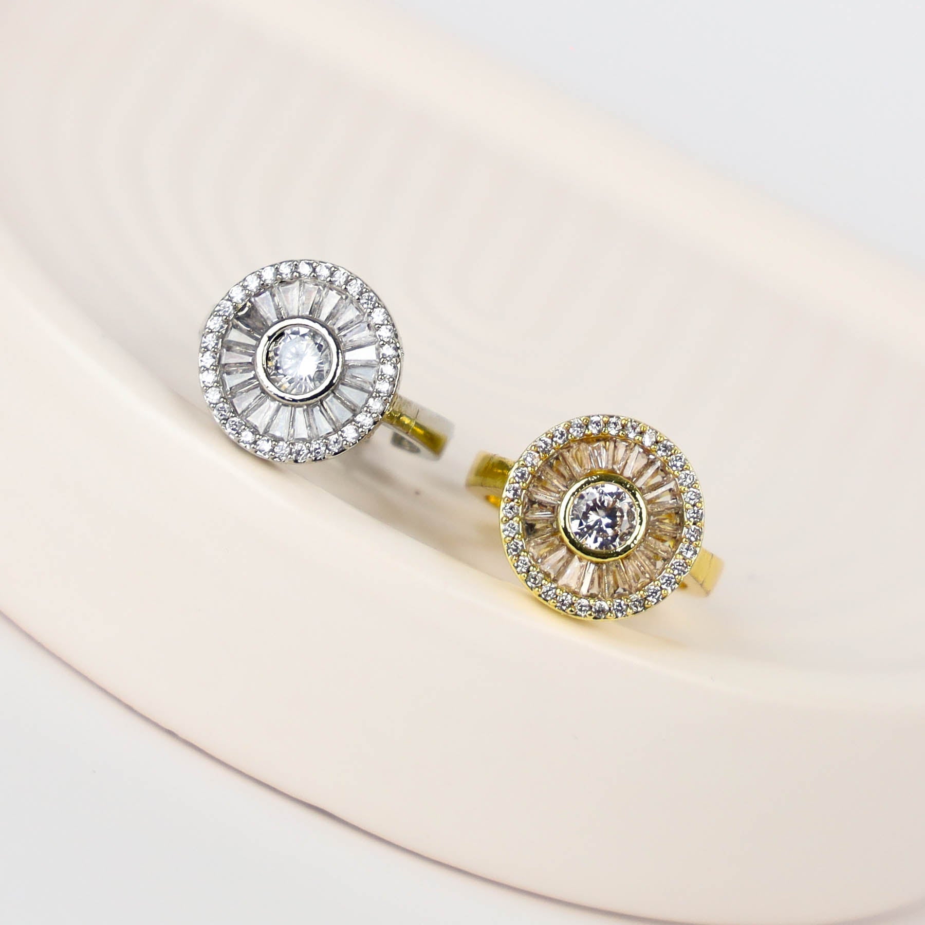 Inel Circle Silver/Gold