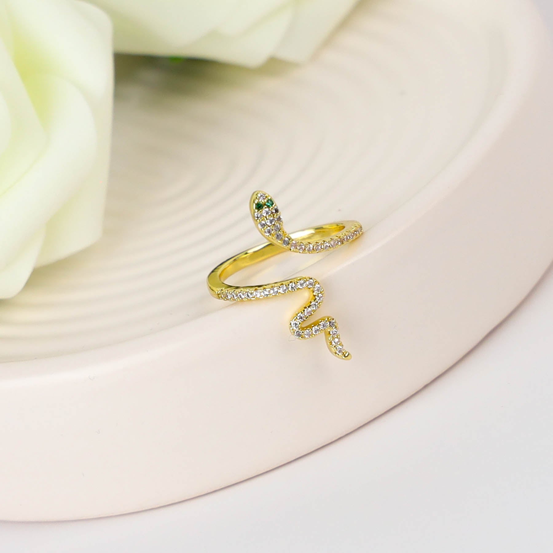 Inel Snake Silver/Gold