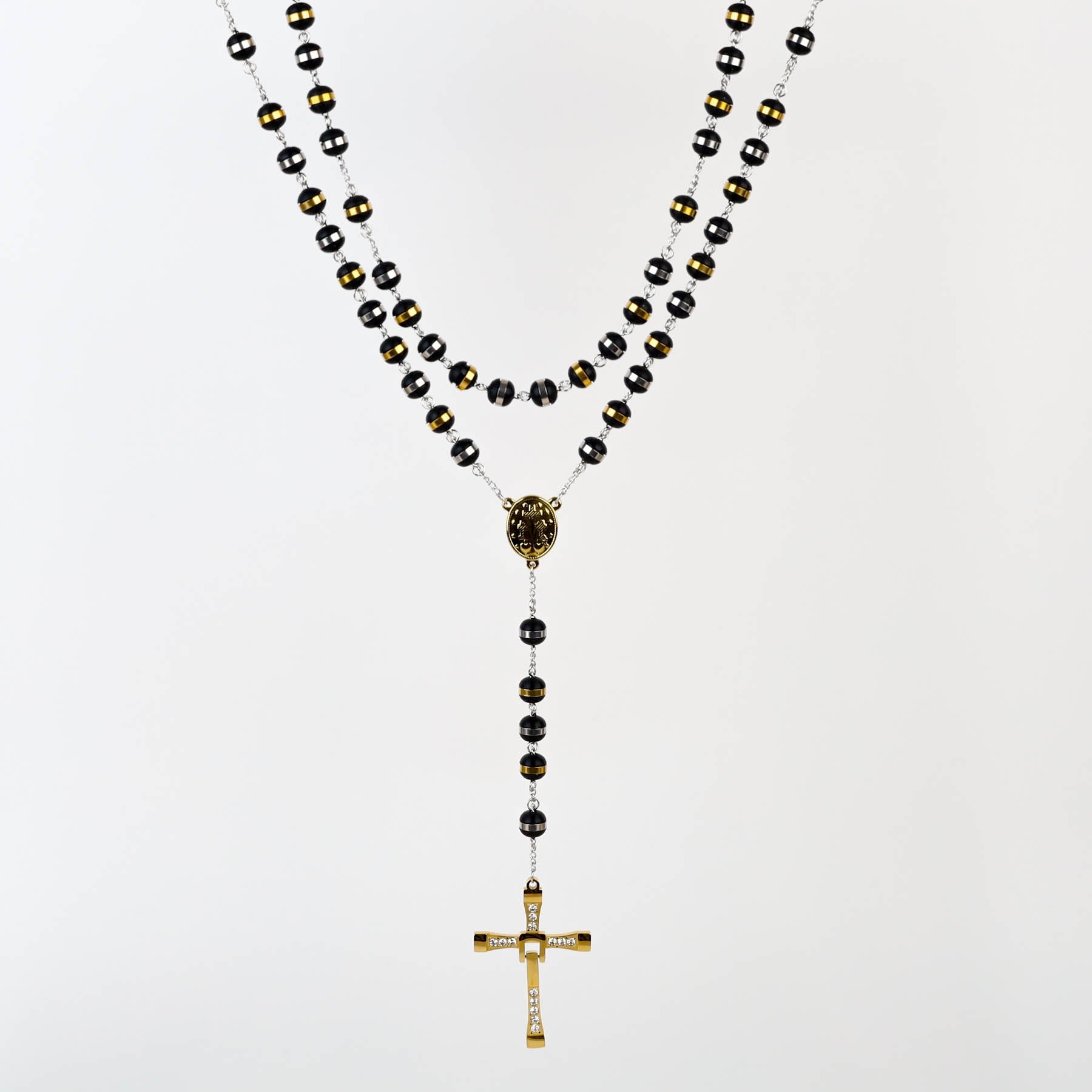 Colier Barbati tip Rozariu Gold