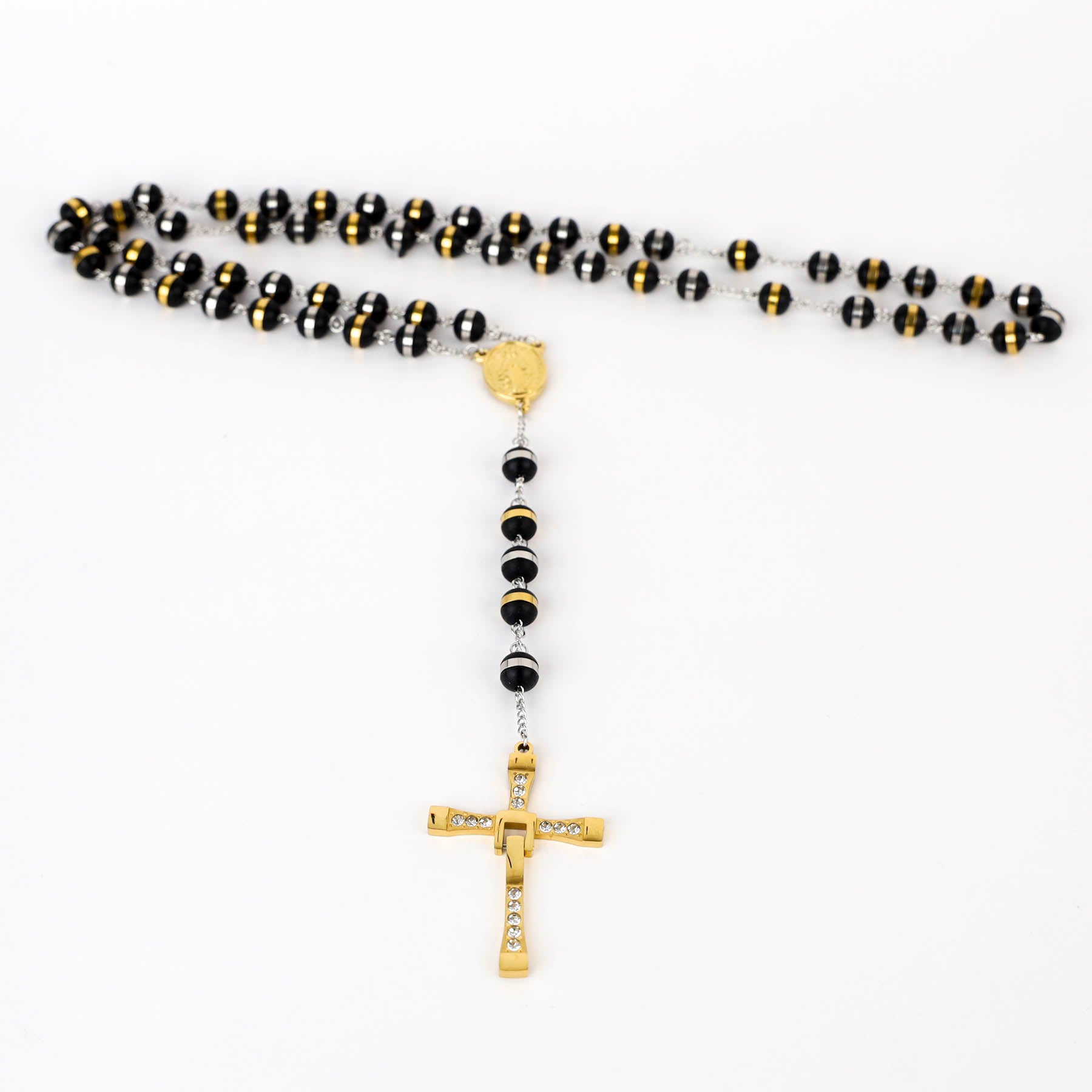 Colier Barbati tip Rozariu Gold