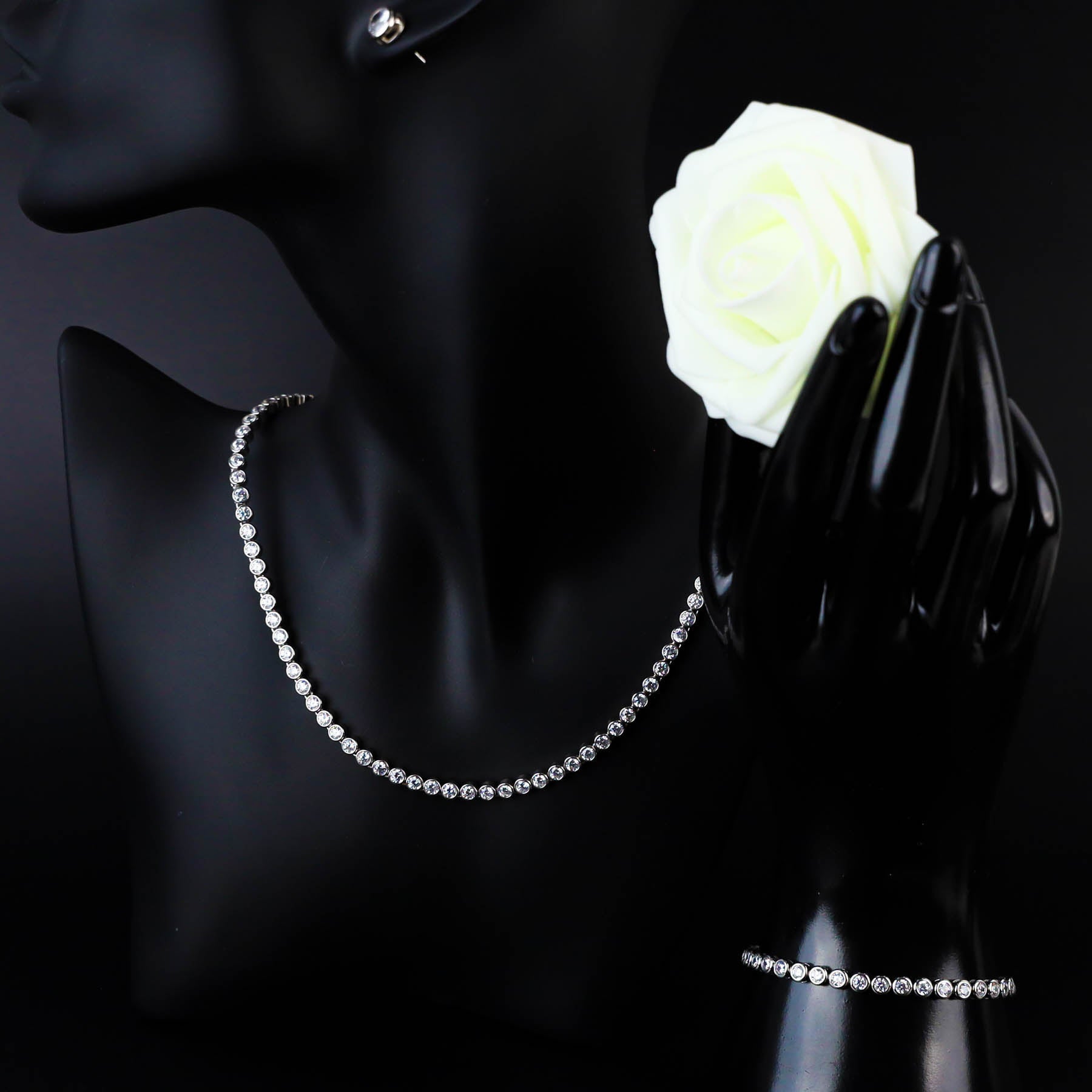 Set Round Tennis Argint925