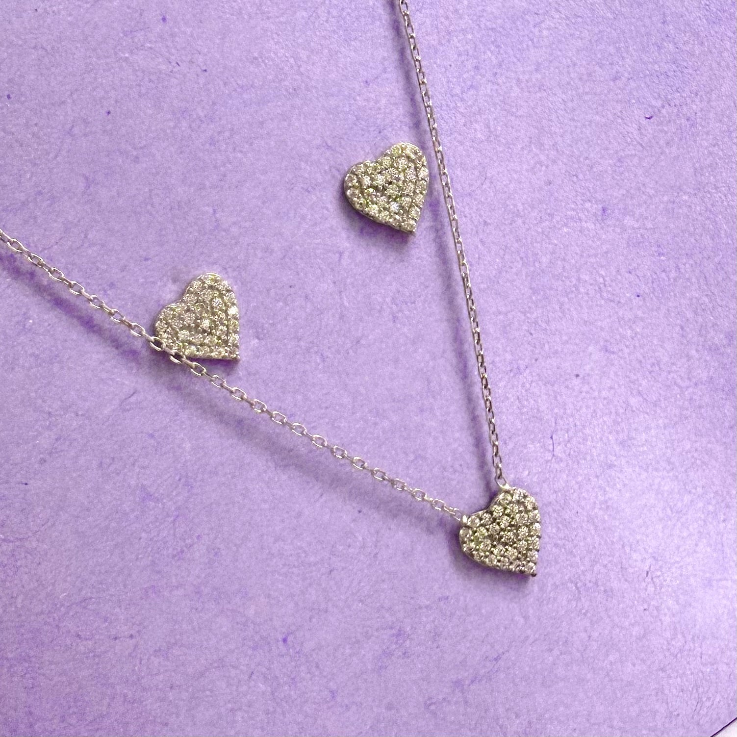Set Heart Glow – Argint 925 & Zirconiu