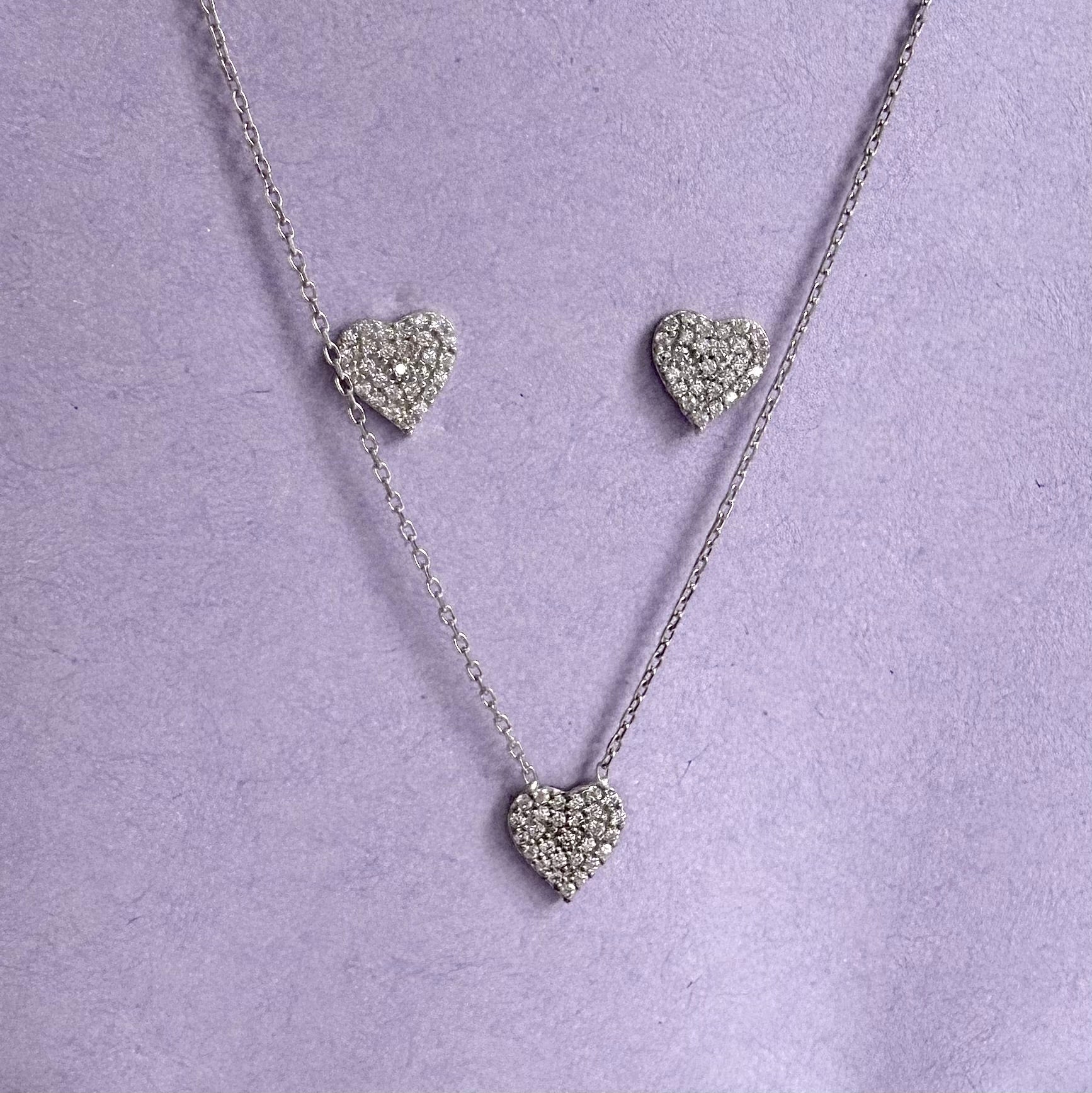 Set Heart Glow – Argint 925 & Zirconiu