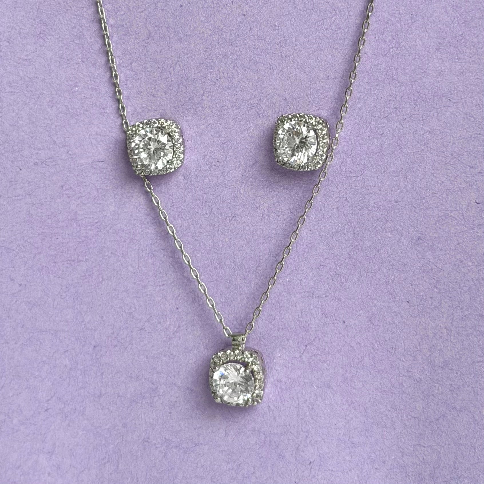 Set Diamond Glow – Argint 925 & Zirconiu