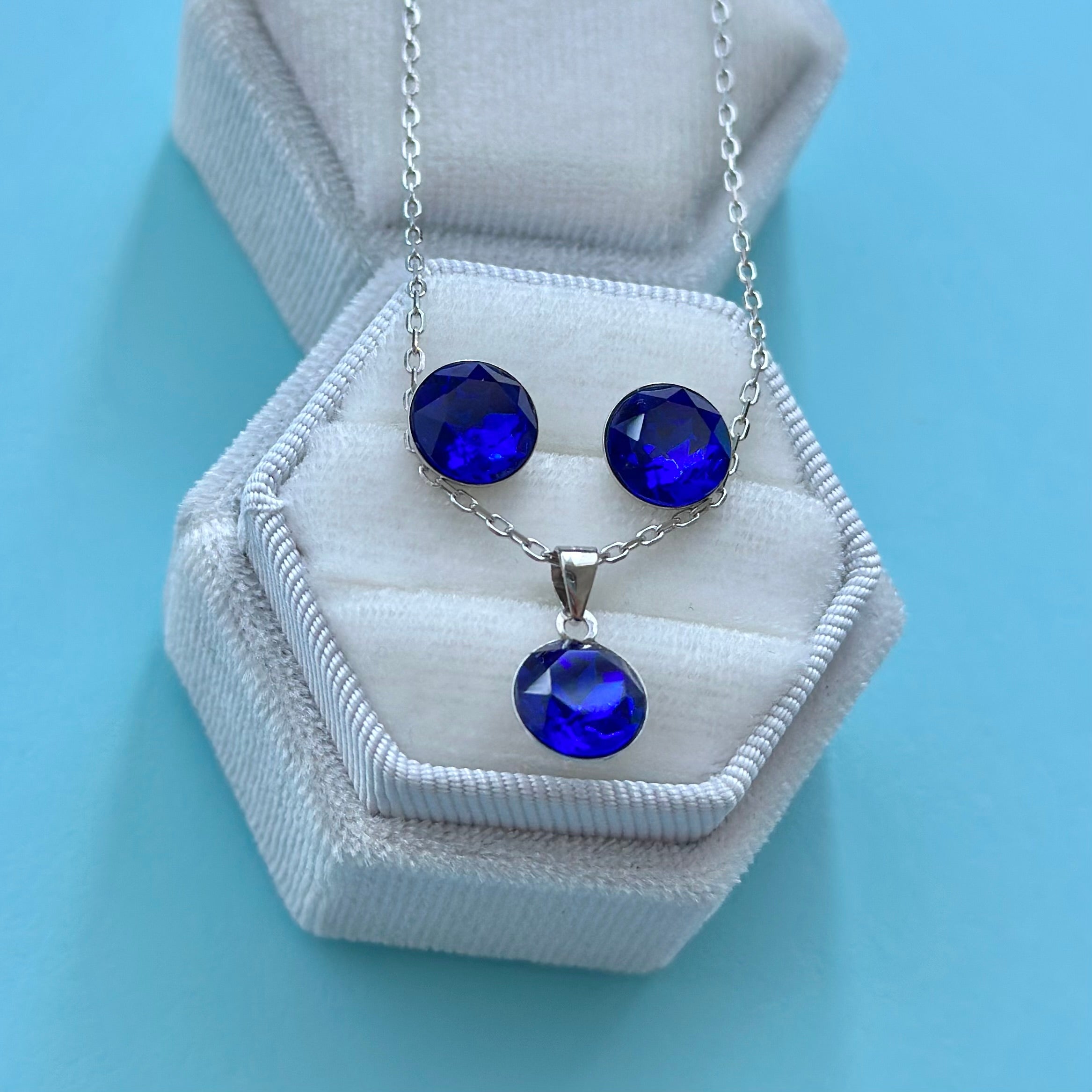 💙 Set din Argint Blue