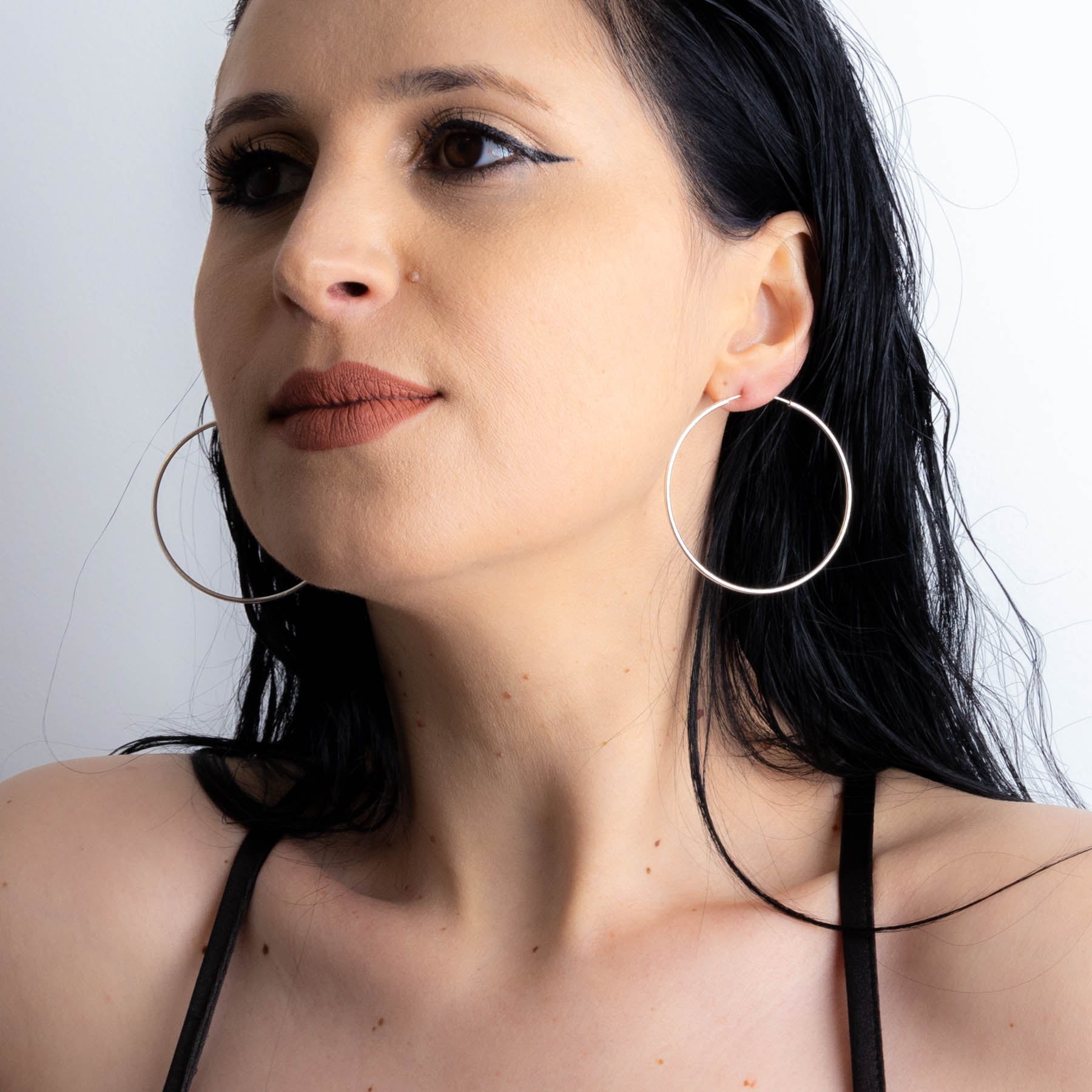 Cercei Large Hoop din Argint