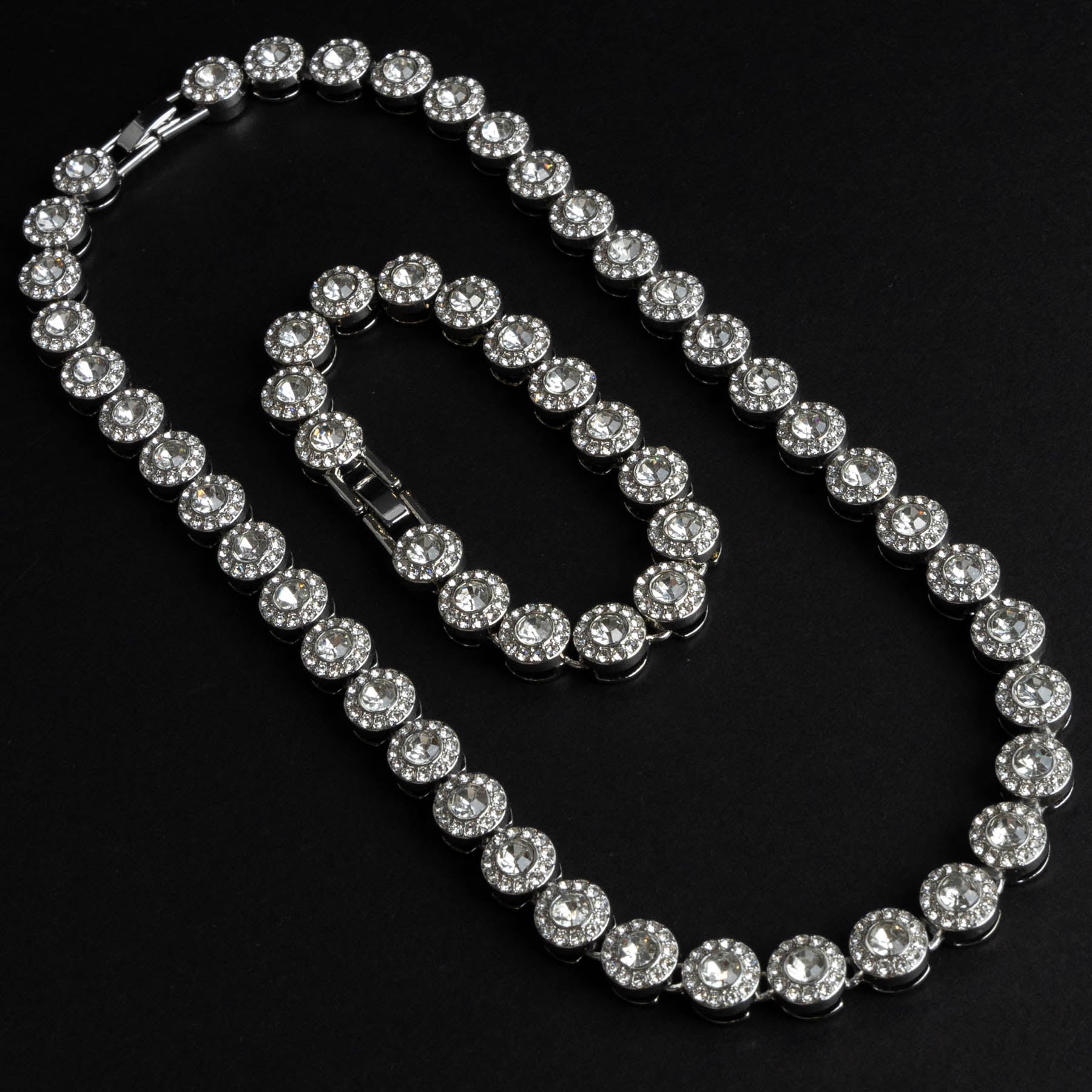 ✨ Setul Special Silver – Brățară & Colier 💫🍀
