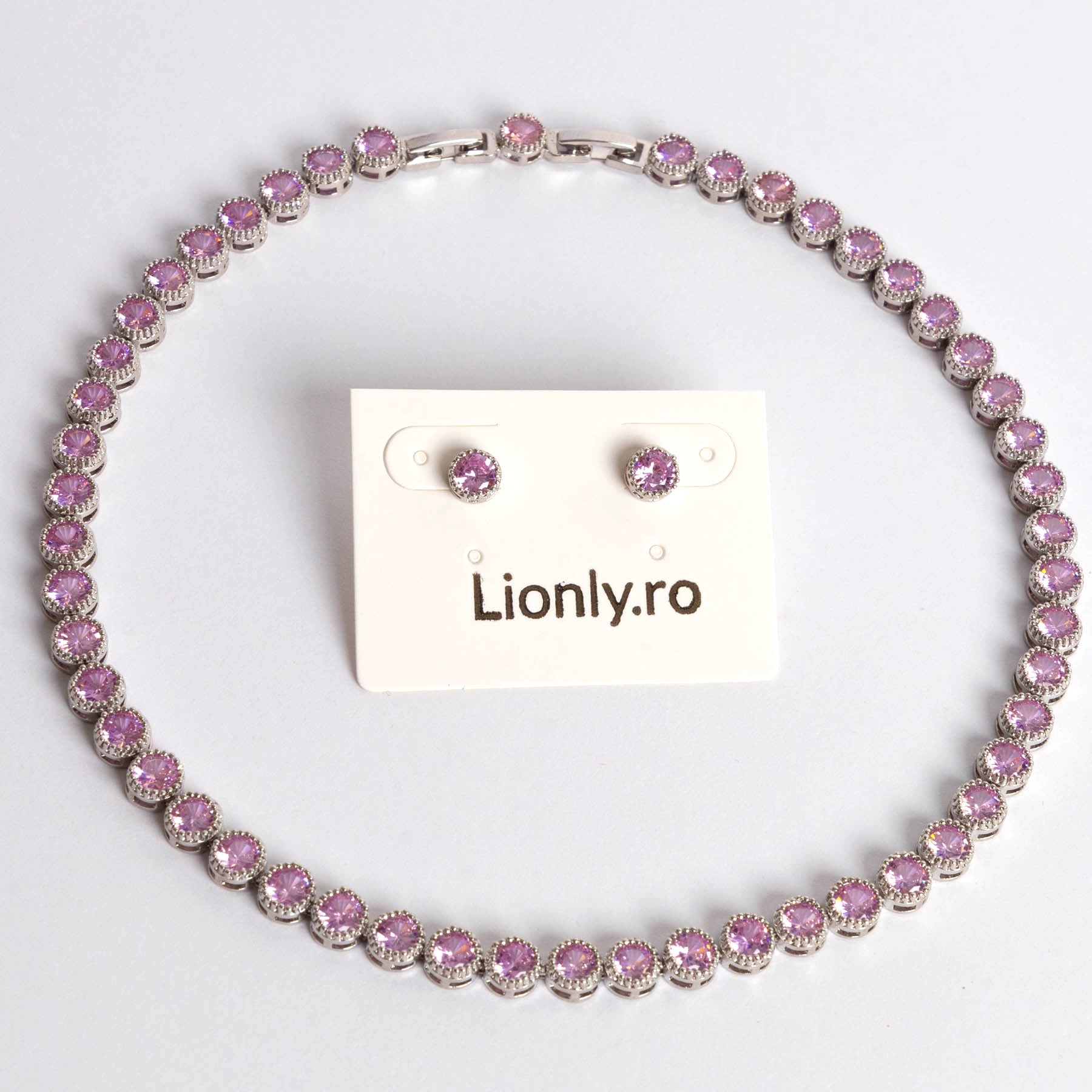 💗Colier Pink + Cercei Cadou