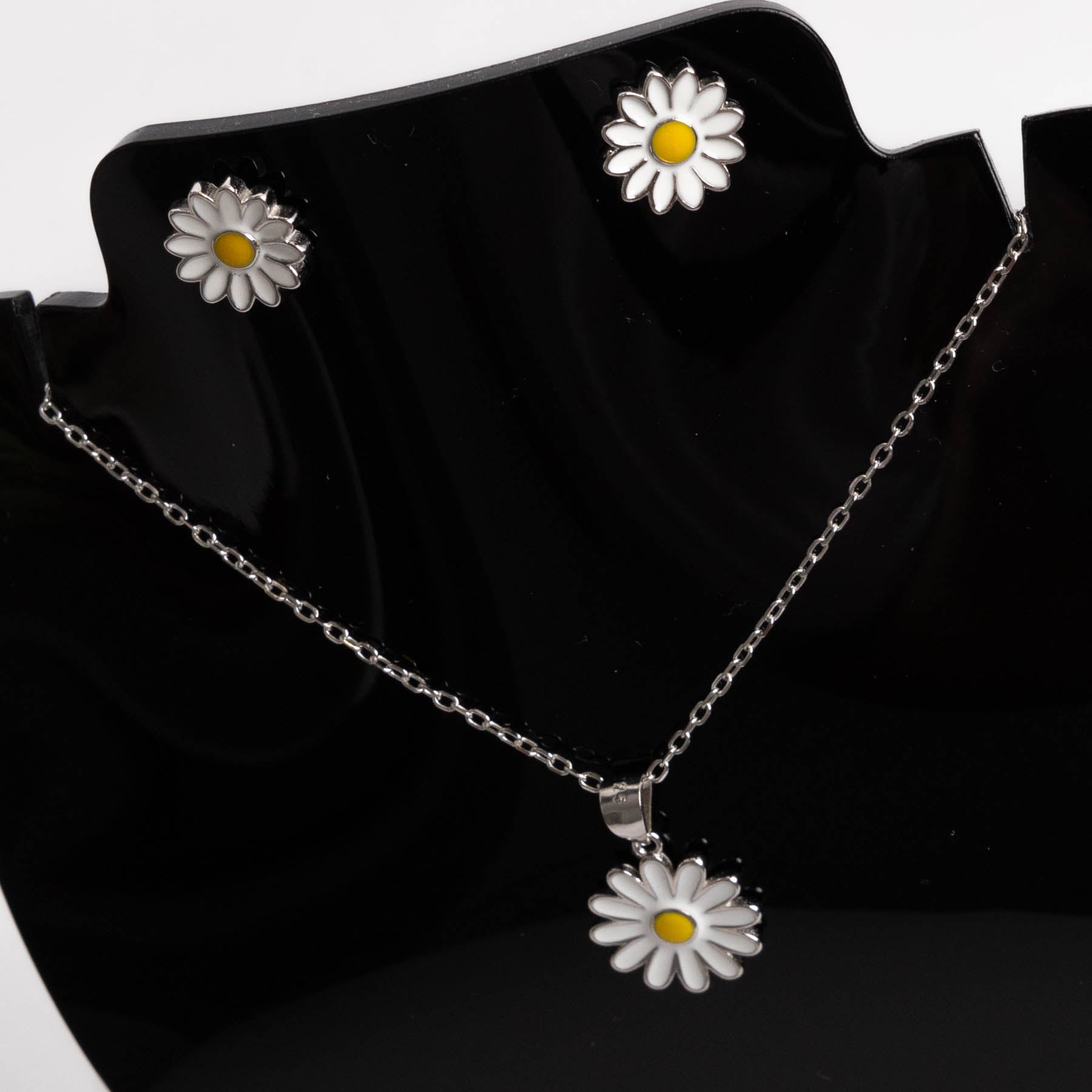 🌼 Set Floare de Soare din Argint 925