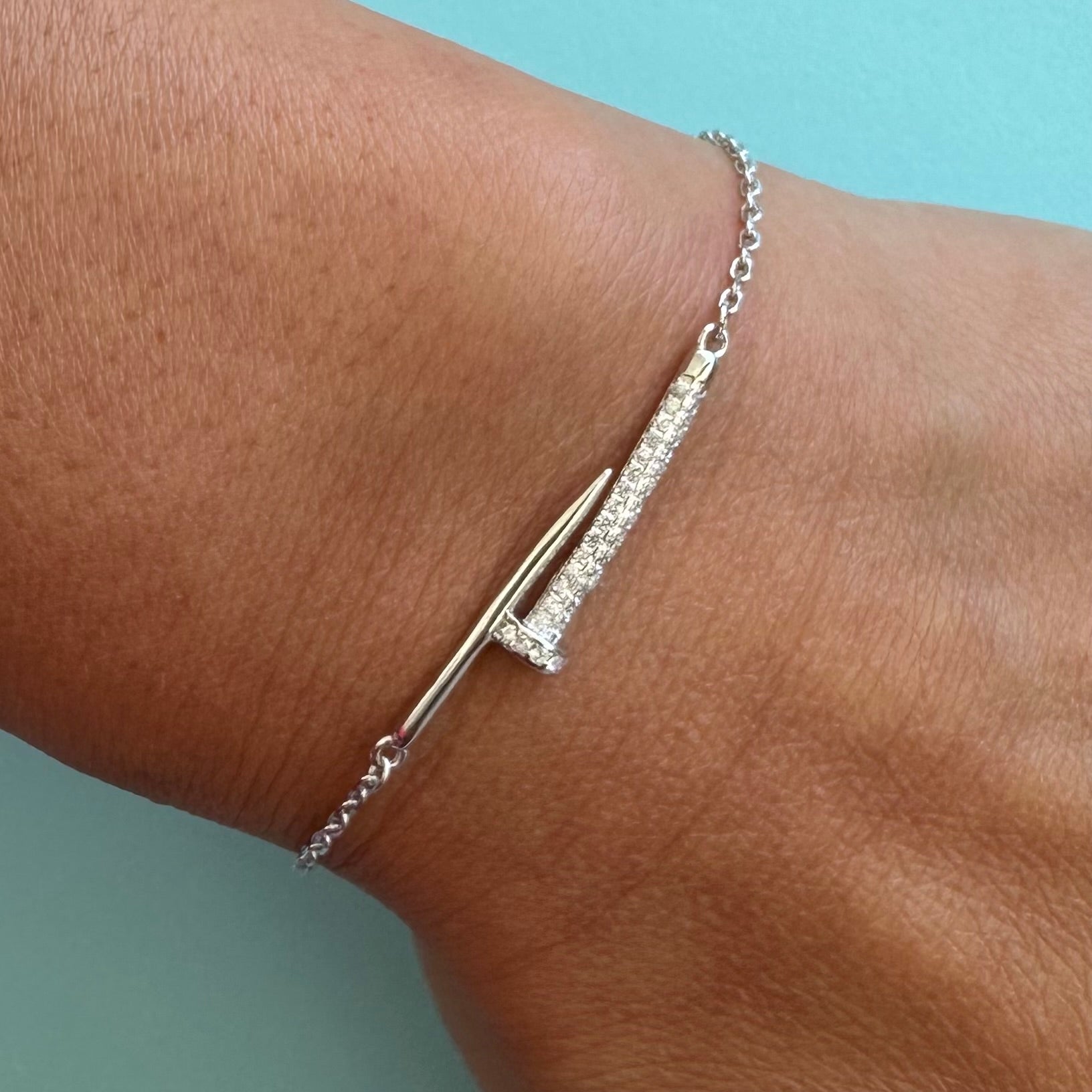 💎 Brățară Cui din Argint 925 cu Zirconia