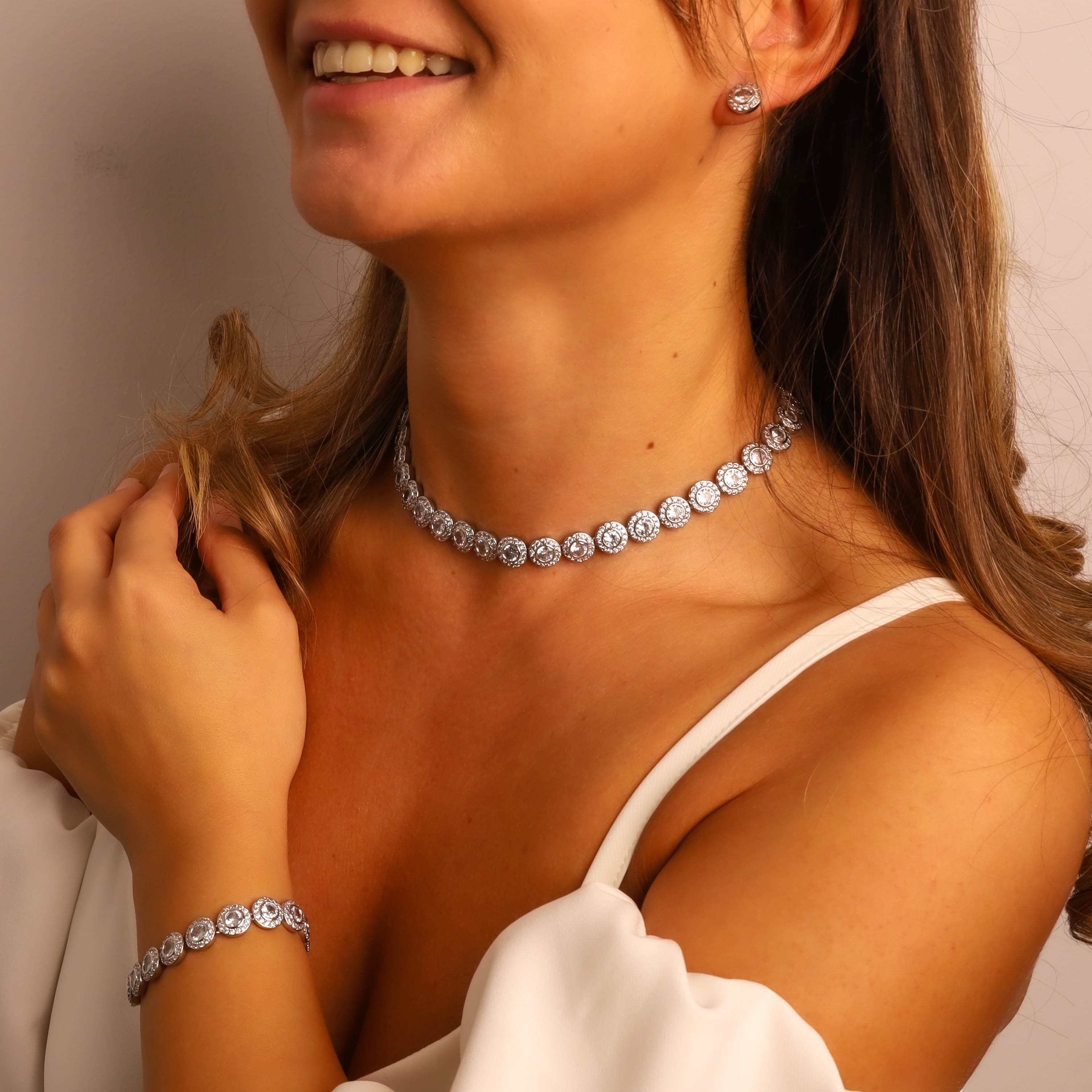 💎 Set Big Angel Silver – 1 cm Brilliance Edition