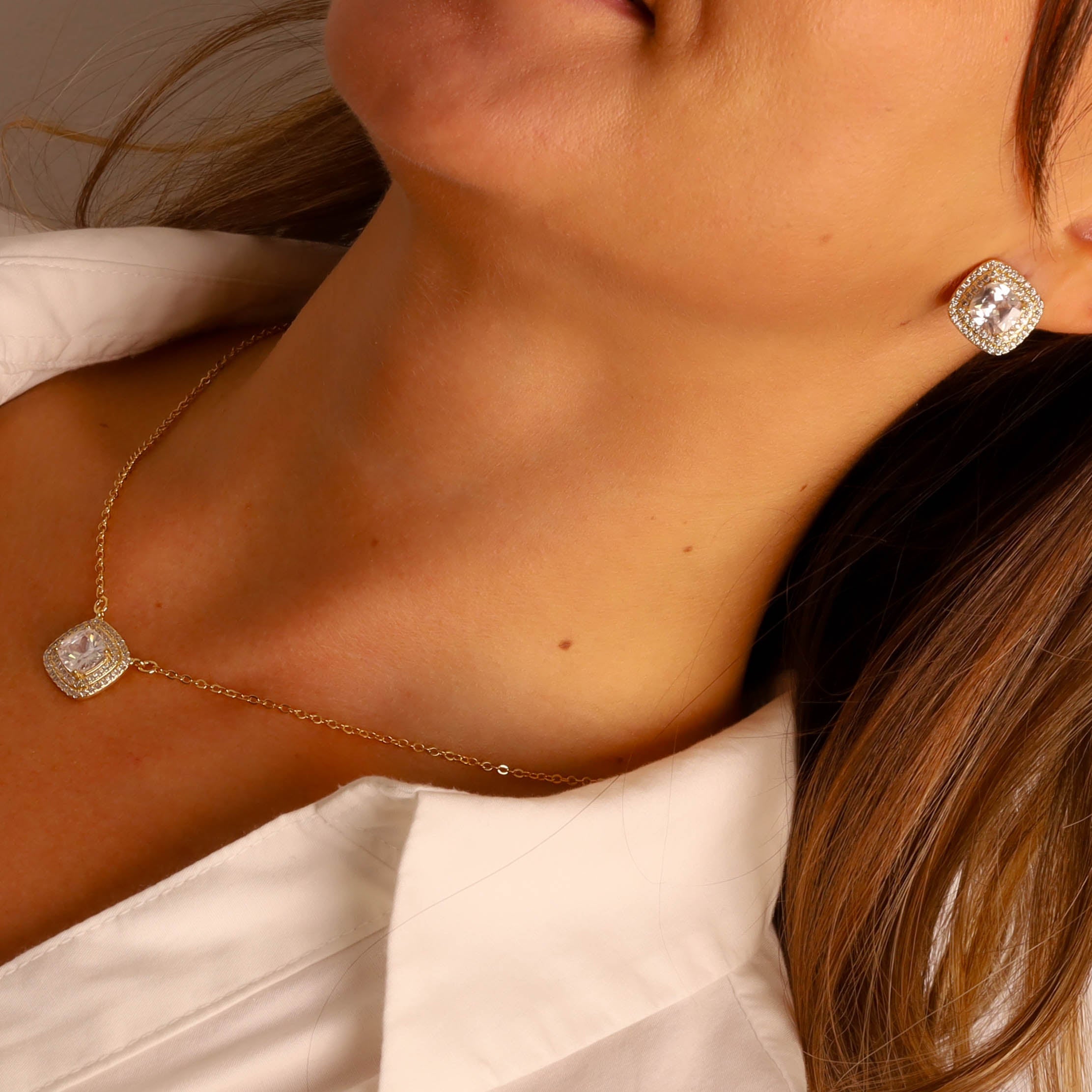 ✨ Set Eleganță cu Zirconia – Strălucire Pură 💎