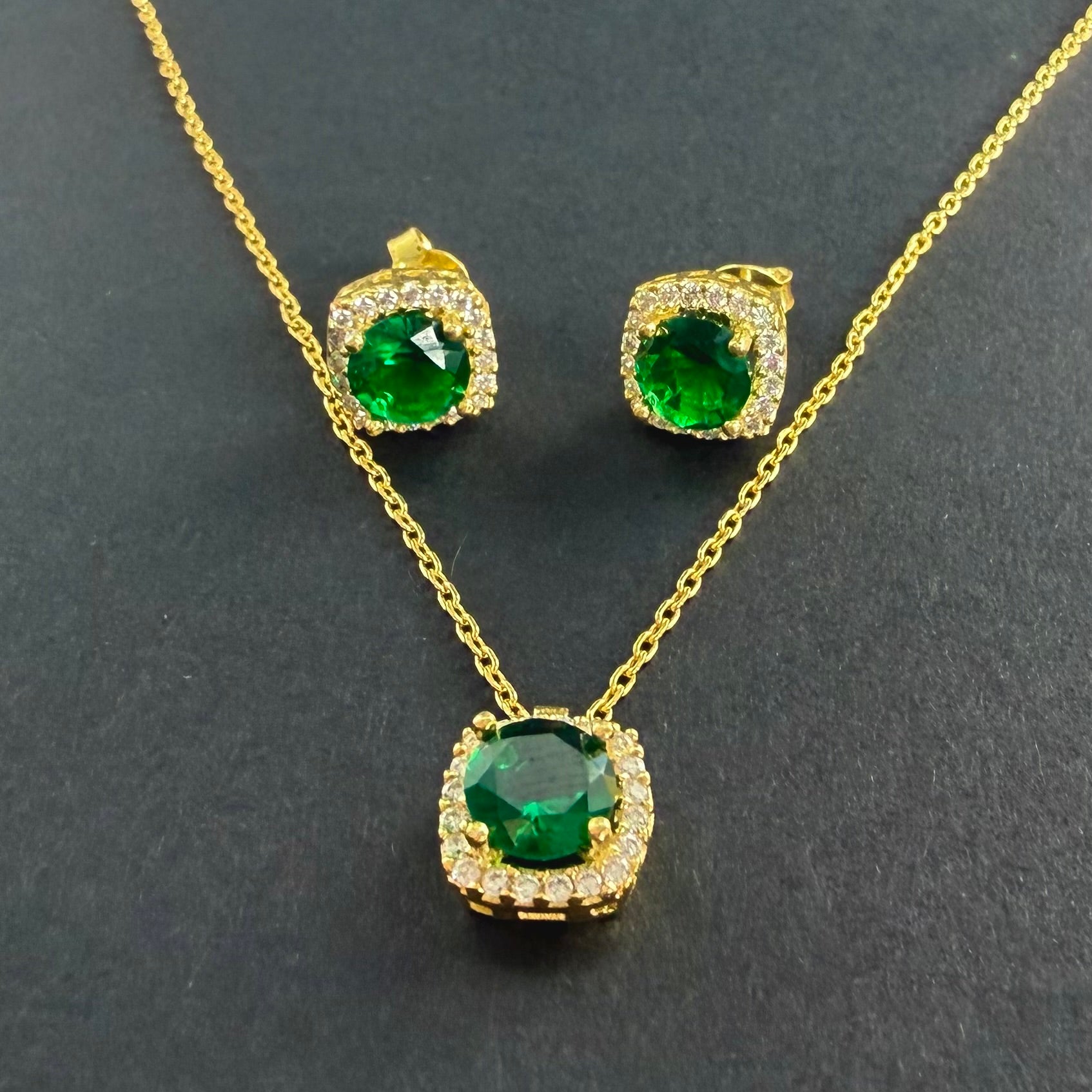 Set Bijuterii din Argint 925 Placat cu Aur