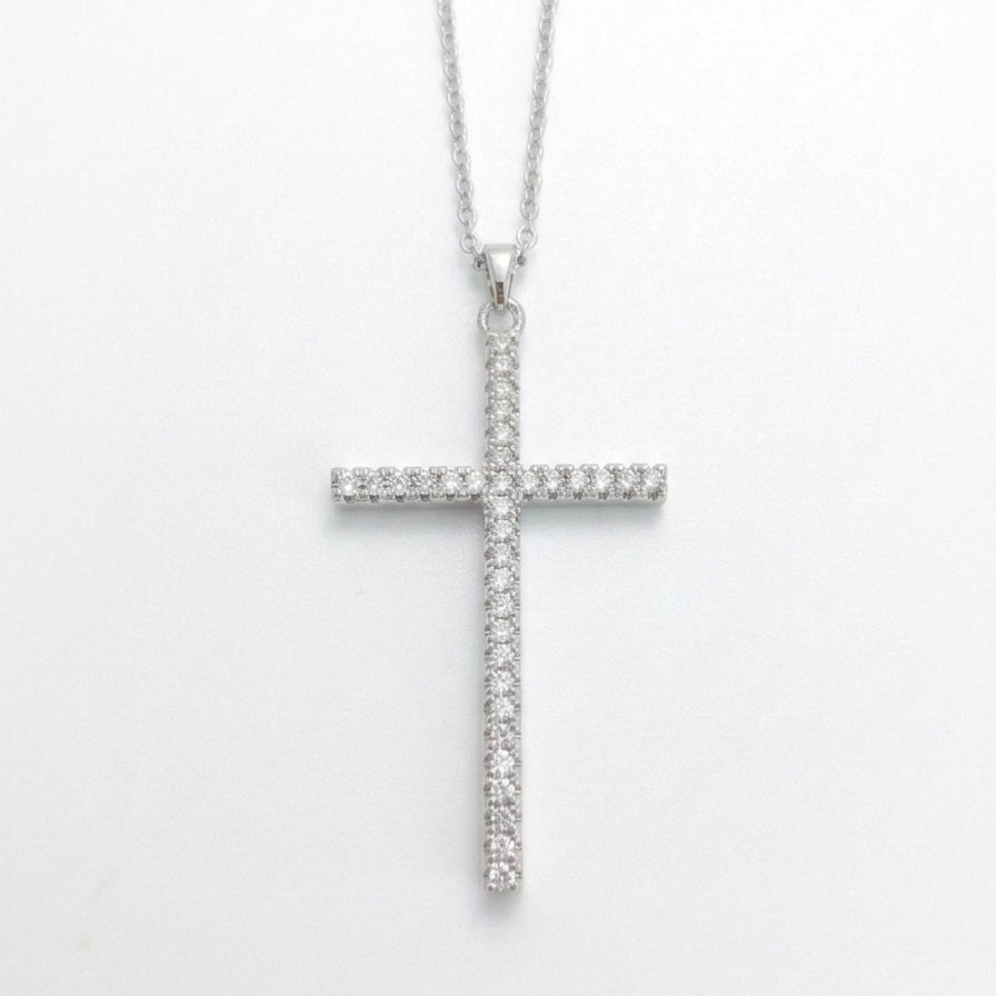 Colier Elegant cu Pandantiv Cruce din Oțel Inoxidabil
