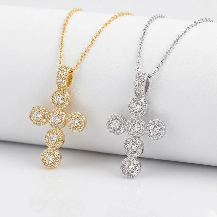 Colier Cruce II placat cu Aur