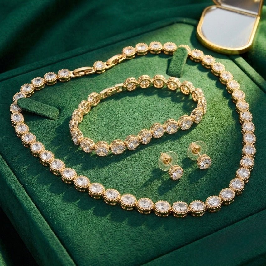 Set Royal Shine – Colier, Brățară și Cercei