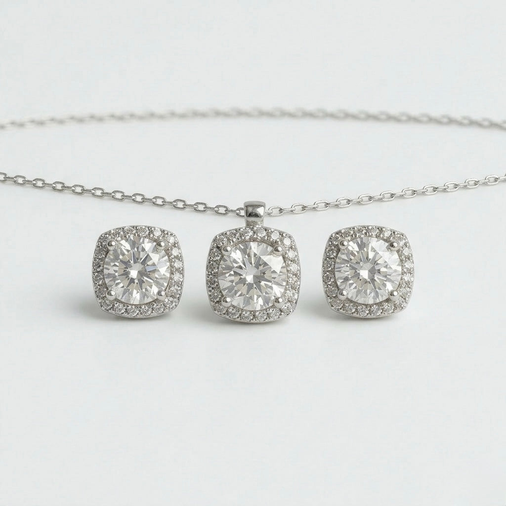 Set Diamond Glow – Argint 925 & Zirconiu