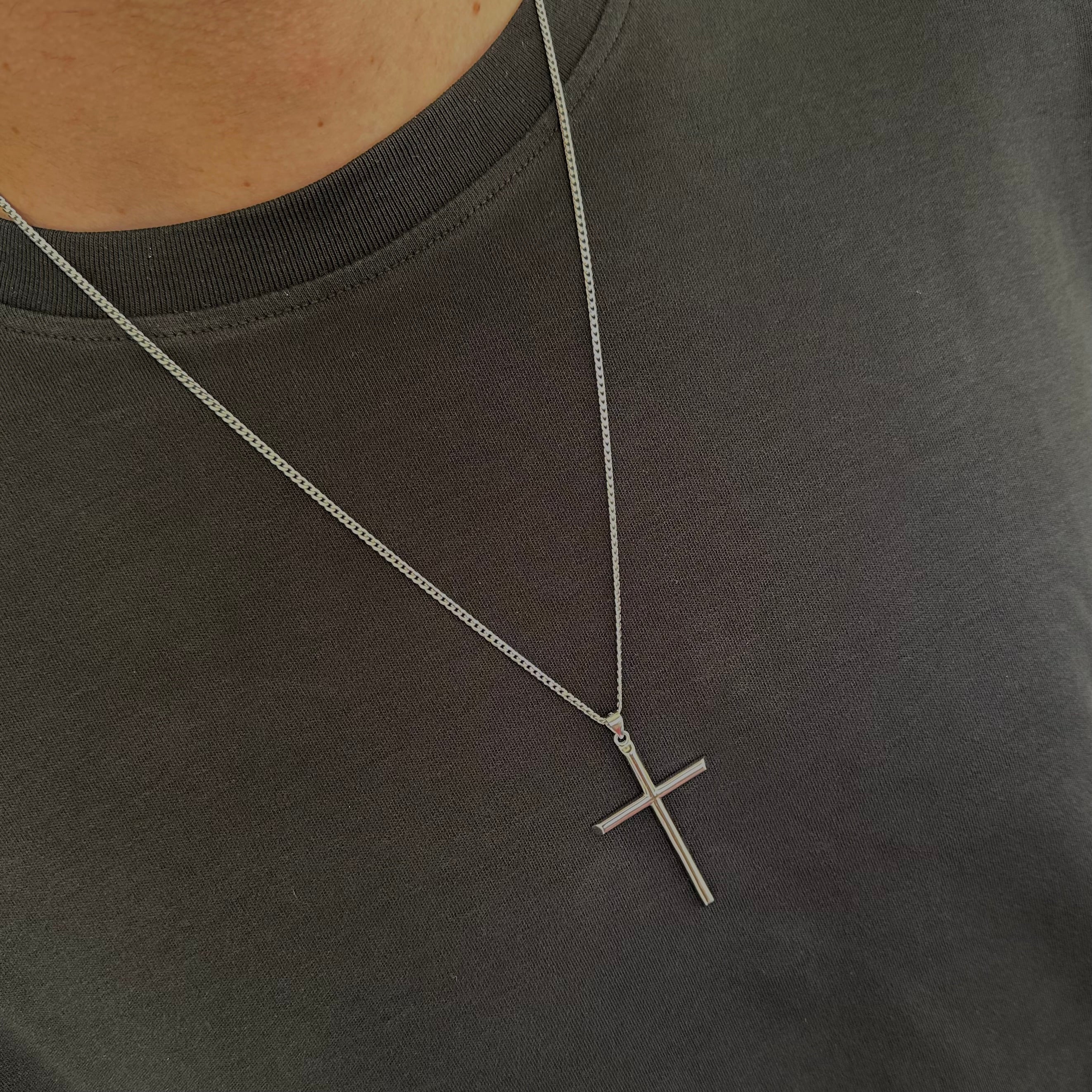 ✝️ Colier Unisex Cruce din Argint 925