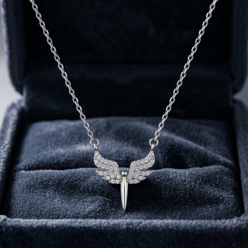 Colier din Argint 925 cu Pandantiv Aripi
