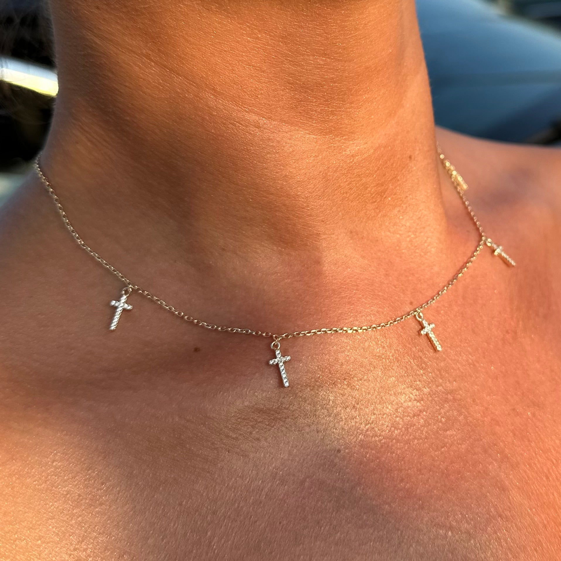 Colier cu Cruciulițe – Argint 925