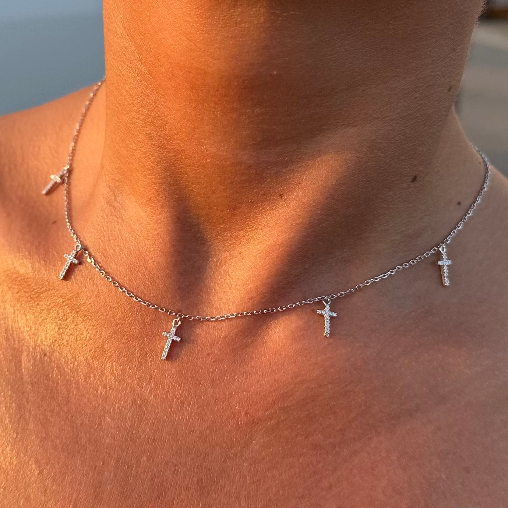 Colier cu Cruciulițe – Argint 925