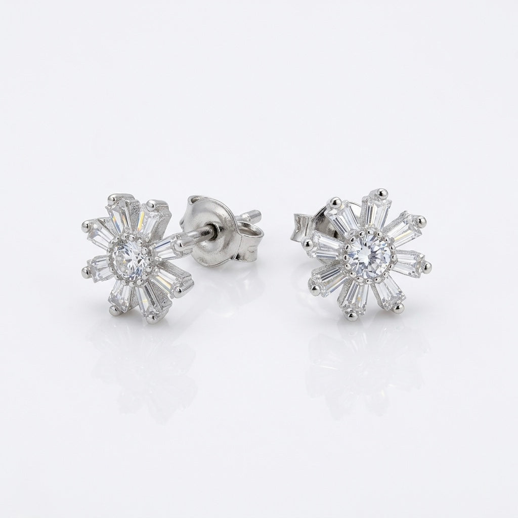 Cercei Flower Argint 925