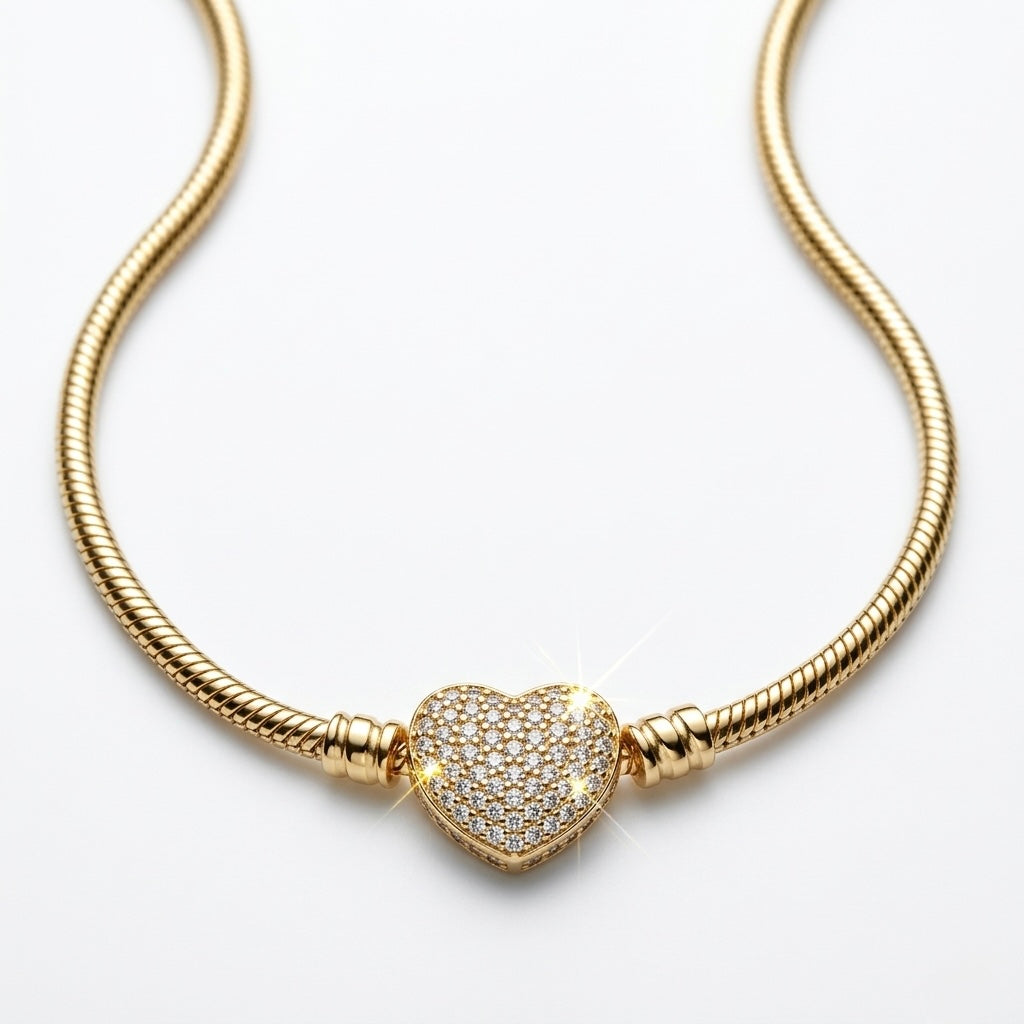 Colier de Bază Placat cu Aur