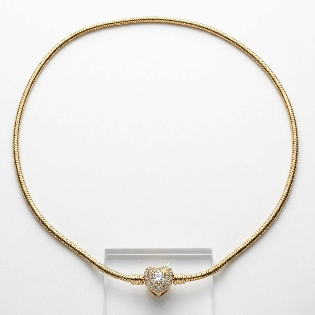 Colier de Bază Placat cu Aur