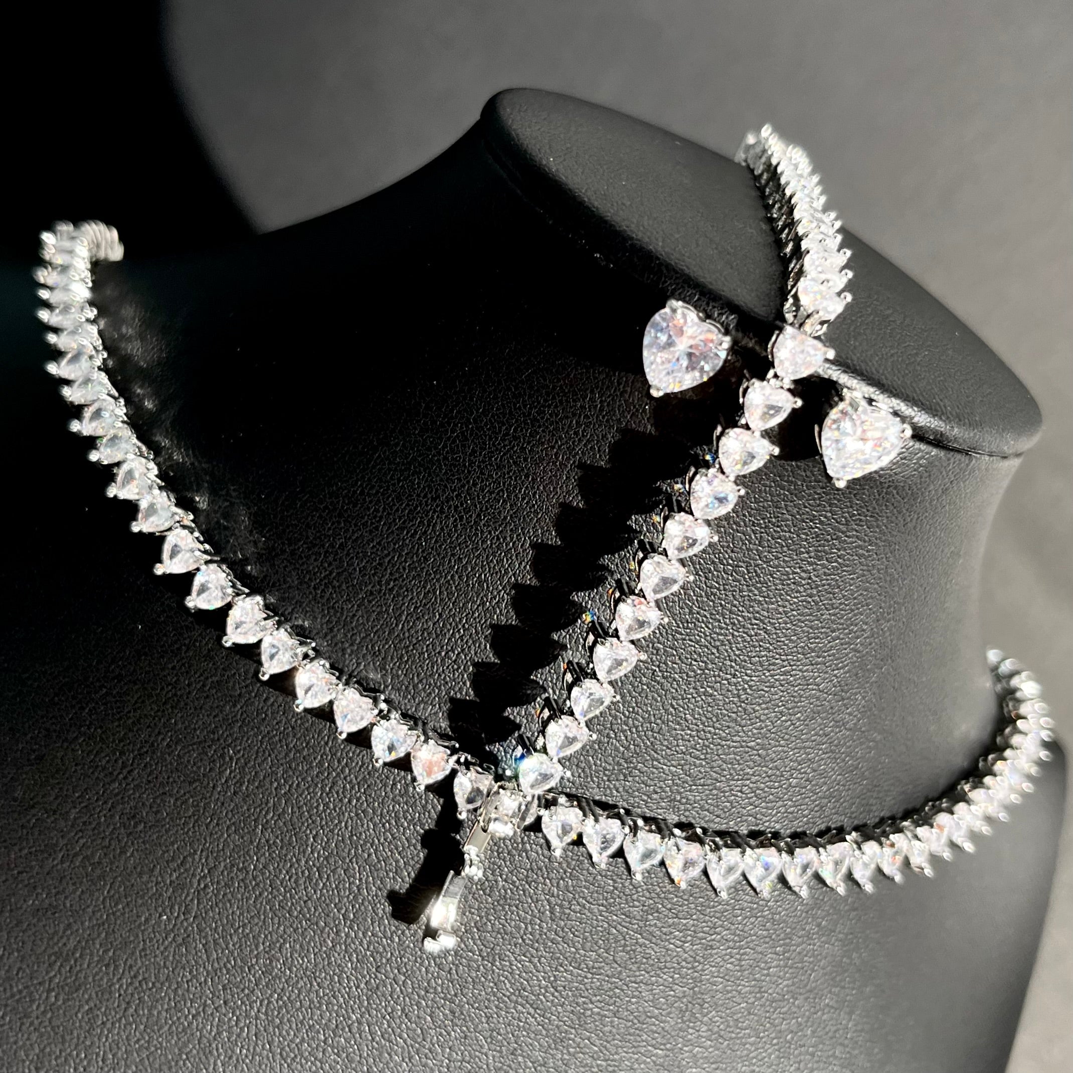 Set Regal Zirconia 🤍 Colier + Brățară + Cercei – Eleganță Strălucitoare