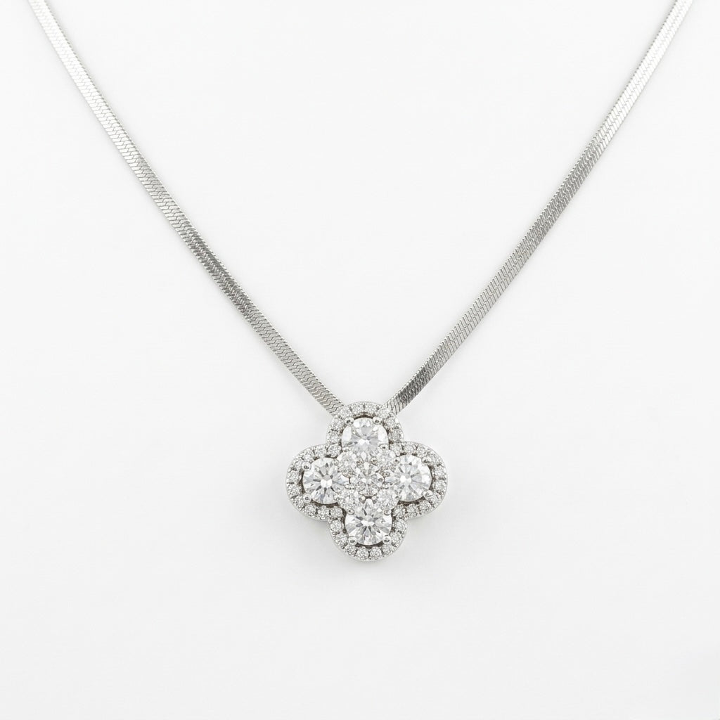 🌸 Colier Flower din Oțel Inoxidabil