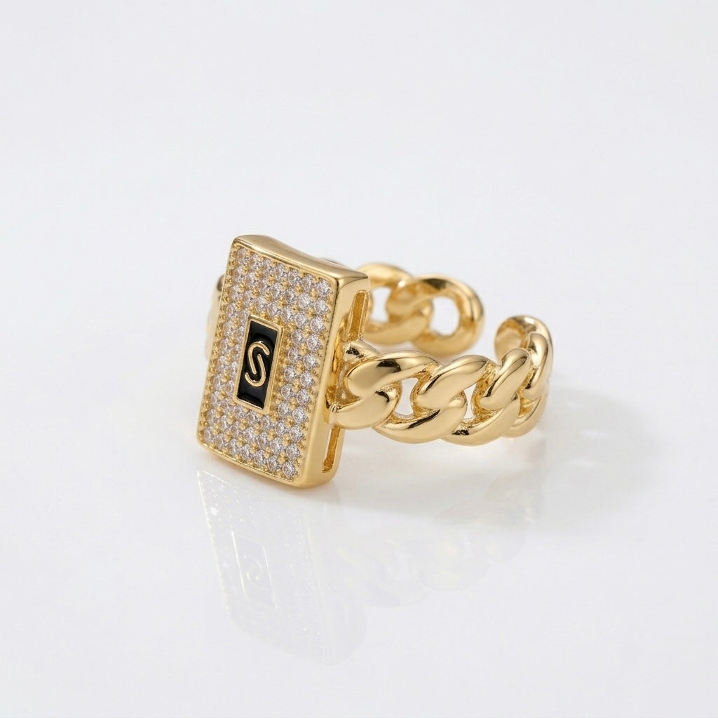 Inel Monaco placat cu Aur 18K