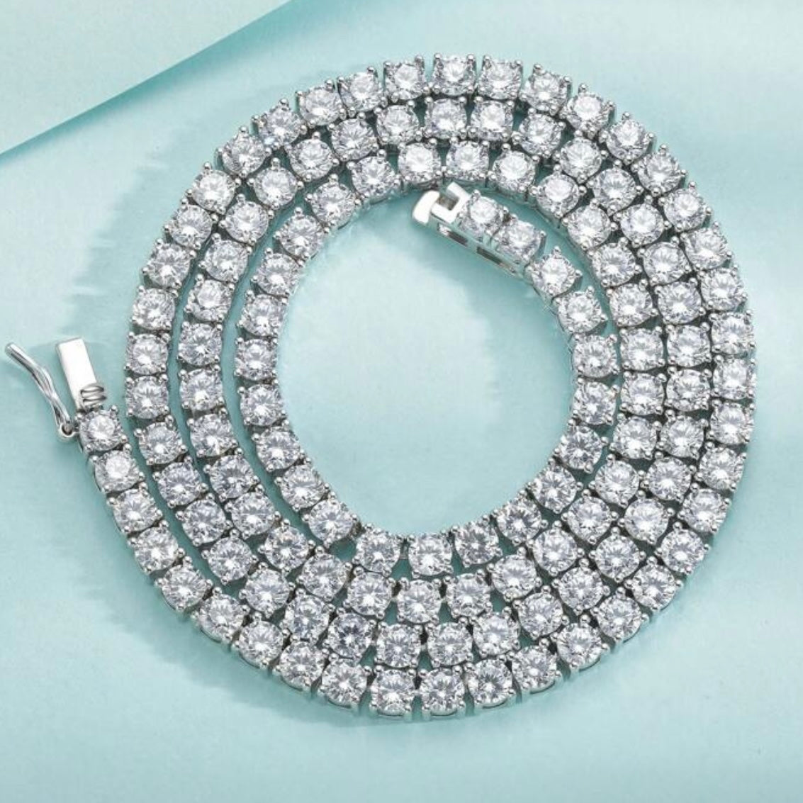 Colier Tennis Luxury Unisex 💎 Silver/Gold