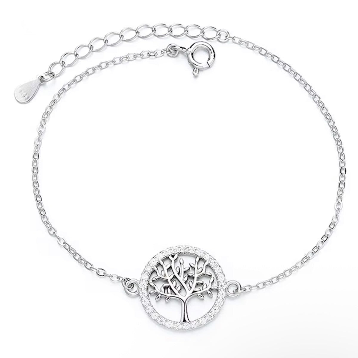 🌳💎 Brățară Arborele Vieții din Argint 925 cu Zirconia